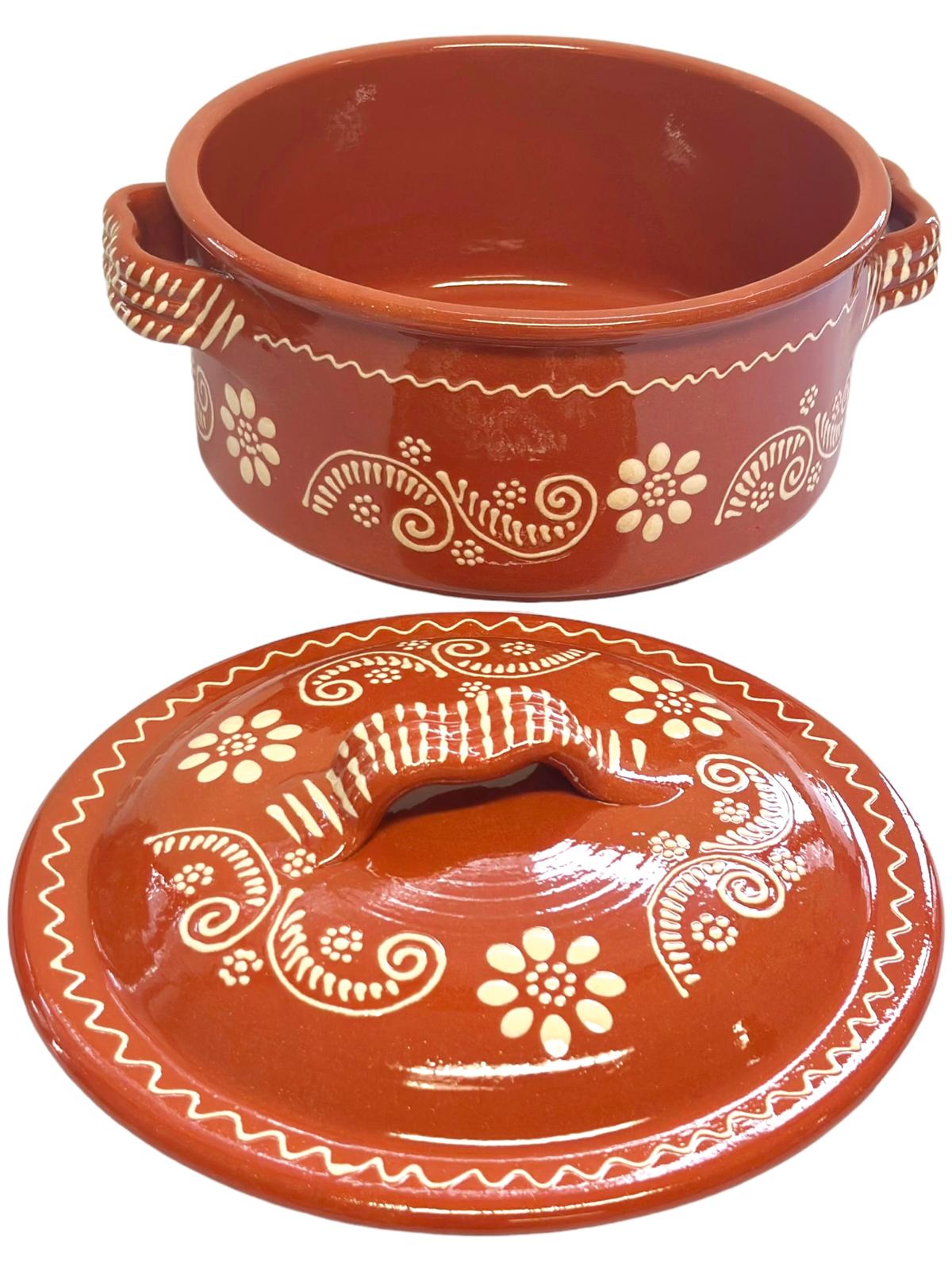 Edgar Picas Tacho Regional 4 Portuguese Terracotta Pot H 12cm W+L 26ca
