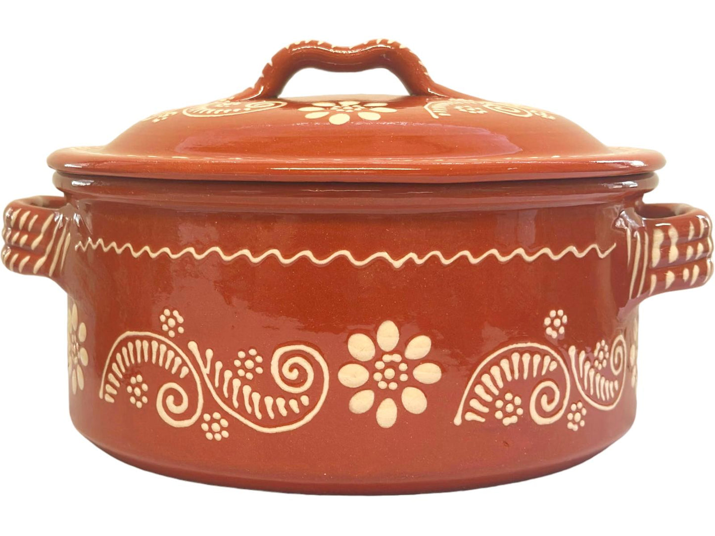 Edgar Picas Tacho Regional 4 Portuguese Terracotta Pot H 12cm W+L 26ca
