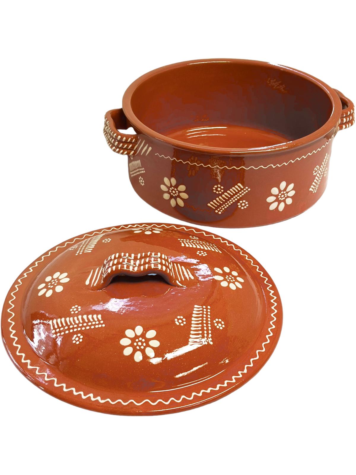 Edgar Picas Tacho Regional 6 Portuguese Terracotta Pot H 14cm W+L 34cm