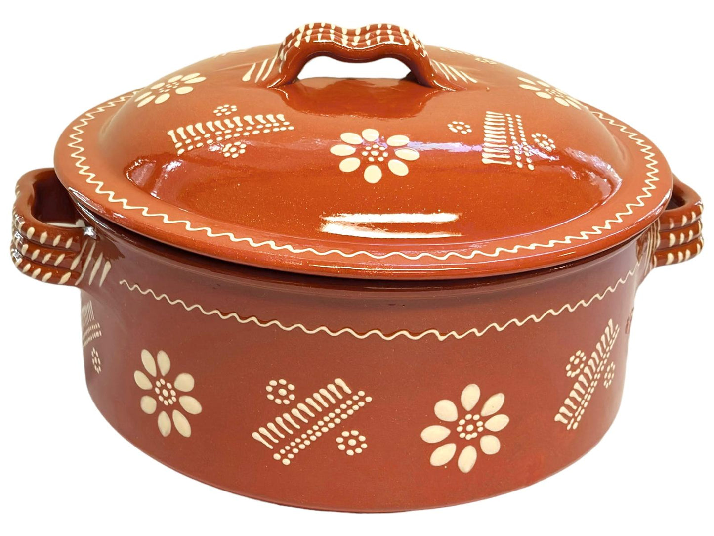 Edgar Picas Tacho Regional 6 Portuguese Terracotta Pot H 14cm W+L 34cm