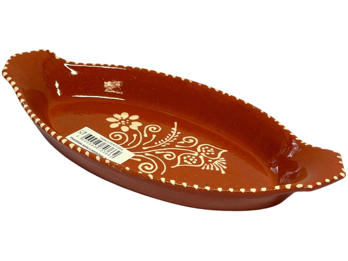 Edgar Picas Travessa Barco Regional Personalizada 1 Portuguese Terracotta Boat Shaped Tray cm x cm x cm