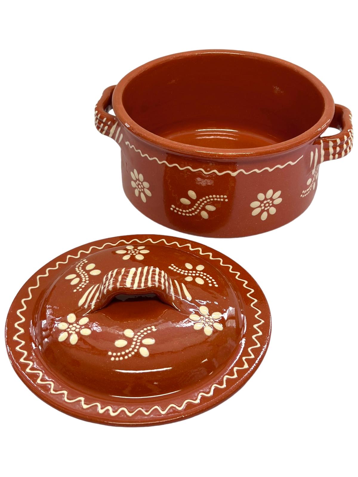 Edgar Picas Tacho Regional 2 Portuguese Terracotta Pot H 10cm W+L 21cm