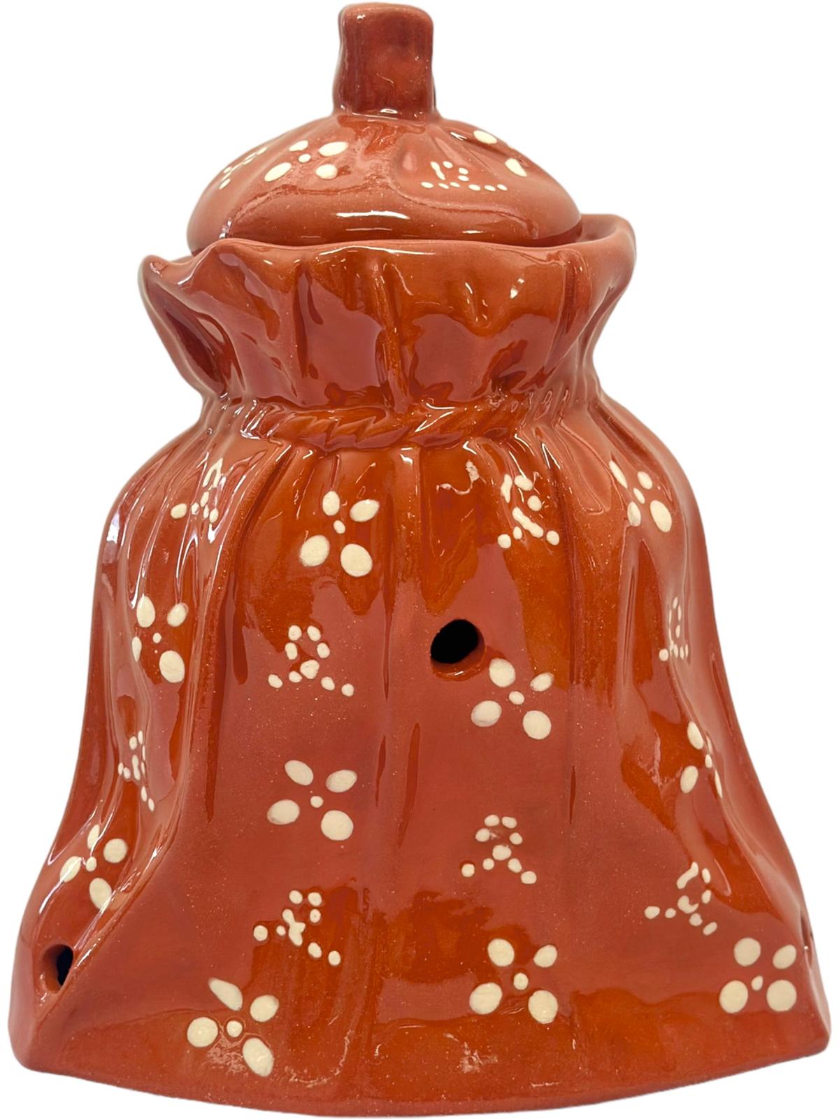 Edgar Picas Saco de Louro Regional Portuguese Terracotta Regional Bay Leaves Storage Jar H 18cm W 10cm L 18cm
