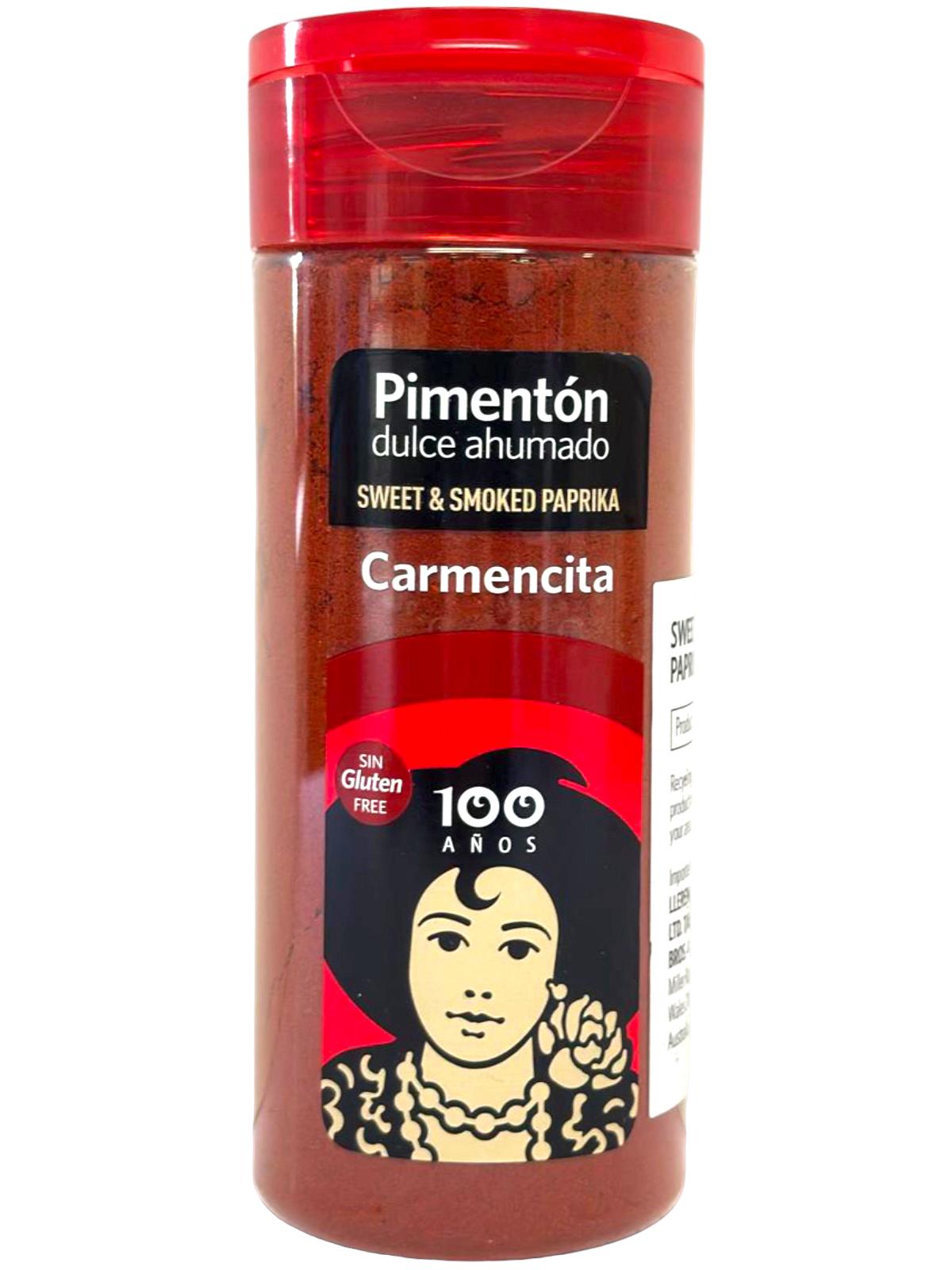 Carmencita Pimenton Dulce Ahumado Sweet & Smoked Paprika 217g - Twin Pack 434g total (Best Before 01-01-2026)