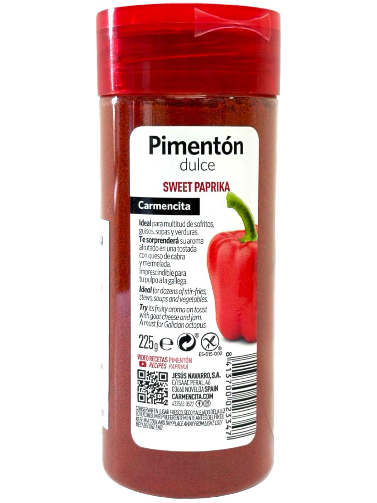 Carmencita Sweet Smoked 217g and Sweet Paprika 225g Multi Pack 442g total (Best Before 01-08-2025)