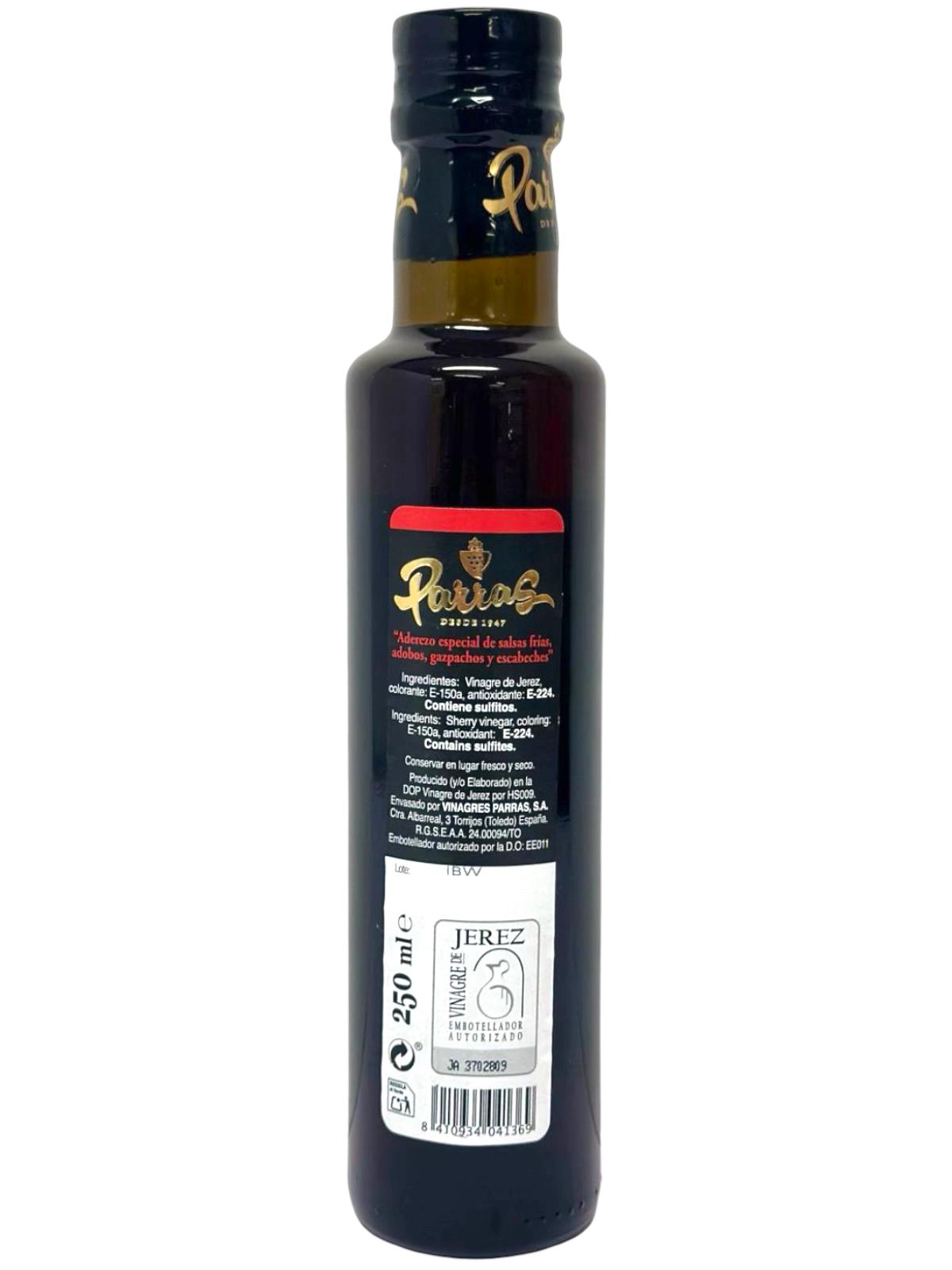 Parras Vinagre de Jerez DOP Spanish Vinegar 250ml - 3 Pack 750g Total