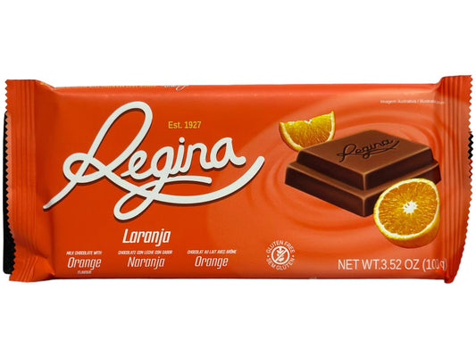 Regina Laranja Chocolate Portuguese Milk Chocolate with Orange Flavour 100g