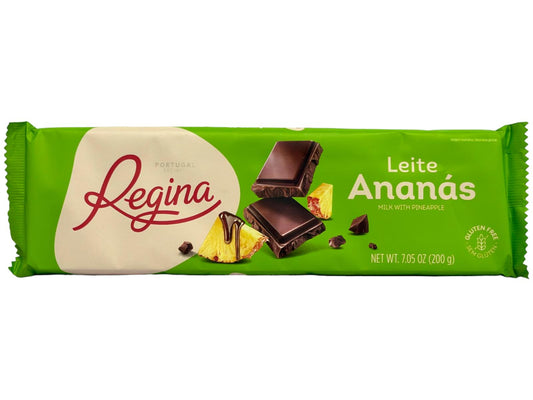 Regina Leite Ananas Portuguese Milk Chocolate with Pineapple 200g