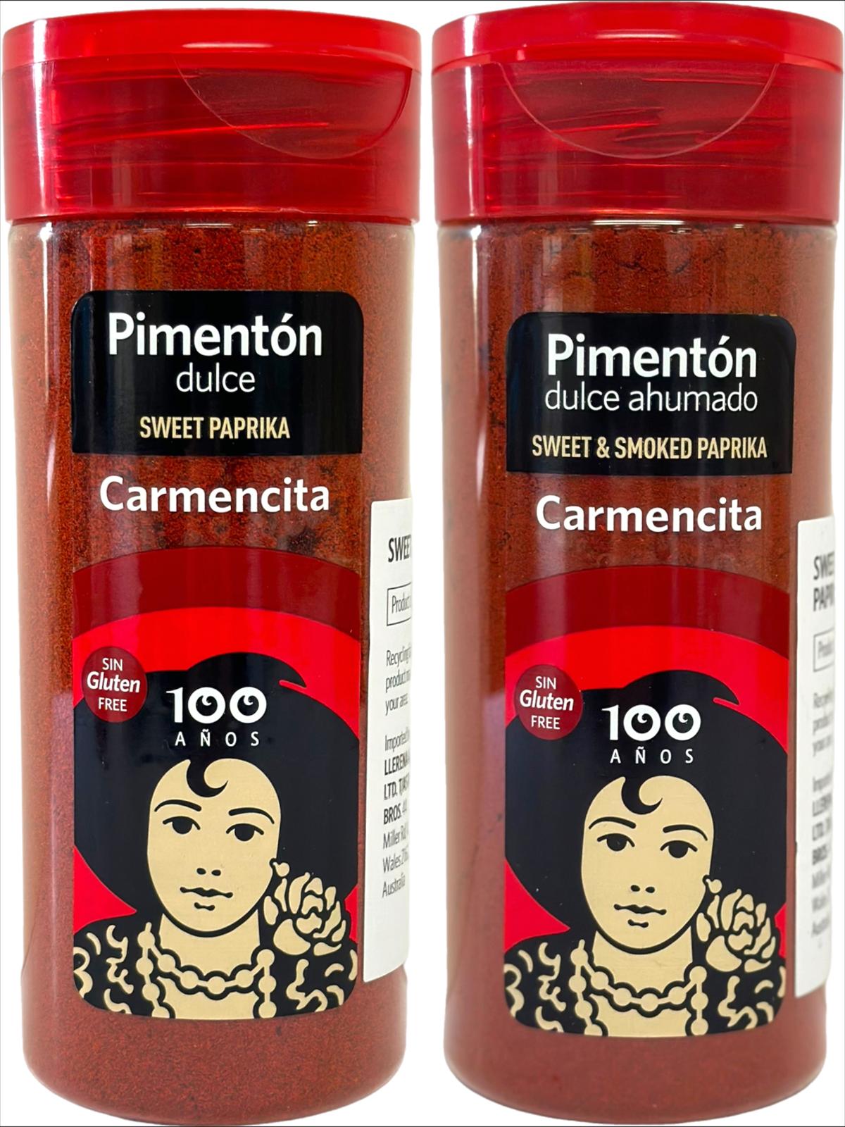 Carmencita Sweet Smoked 217g and Sweet Paprika 225g Multi Pack 442g total (Best Before 01-08-2025)