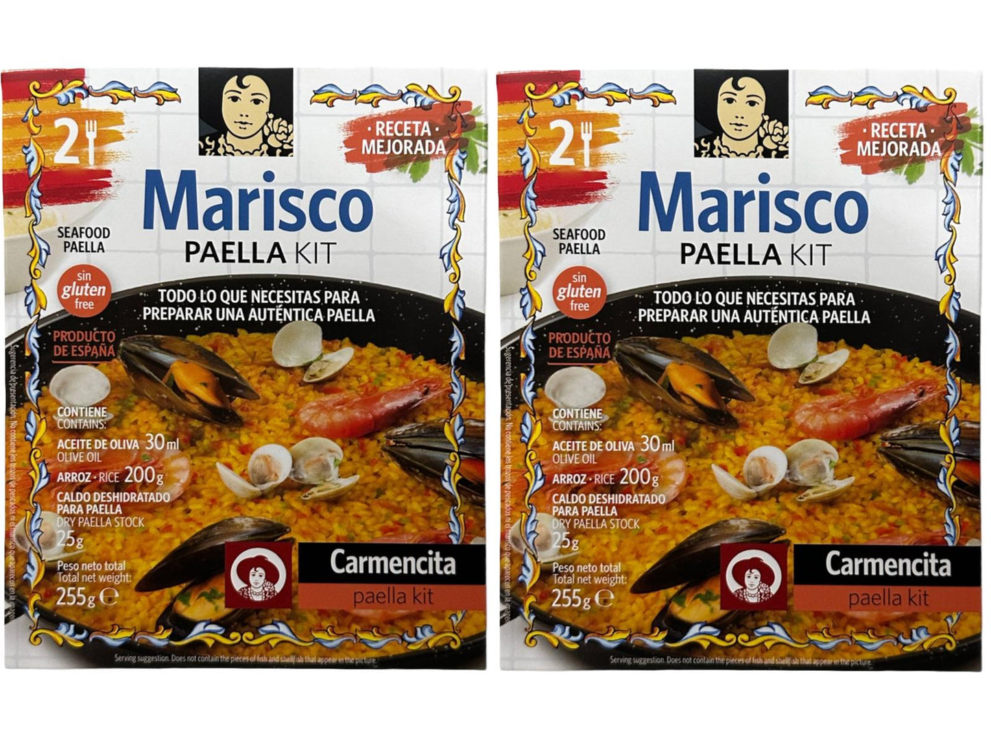 Carmencita Marisco Seafood Paella Kit 255g Twin Pack 510g total (Best Before 01-08-2025)