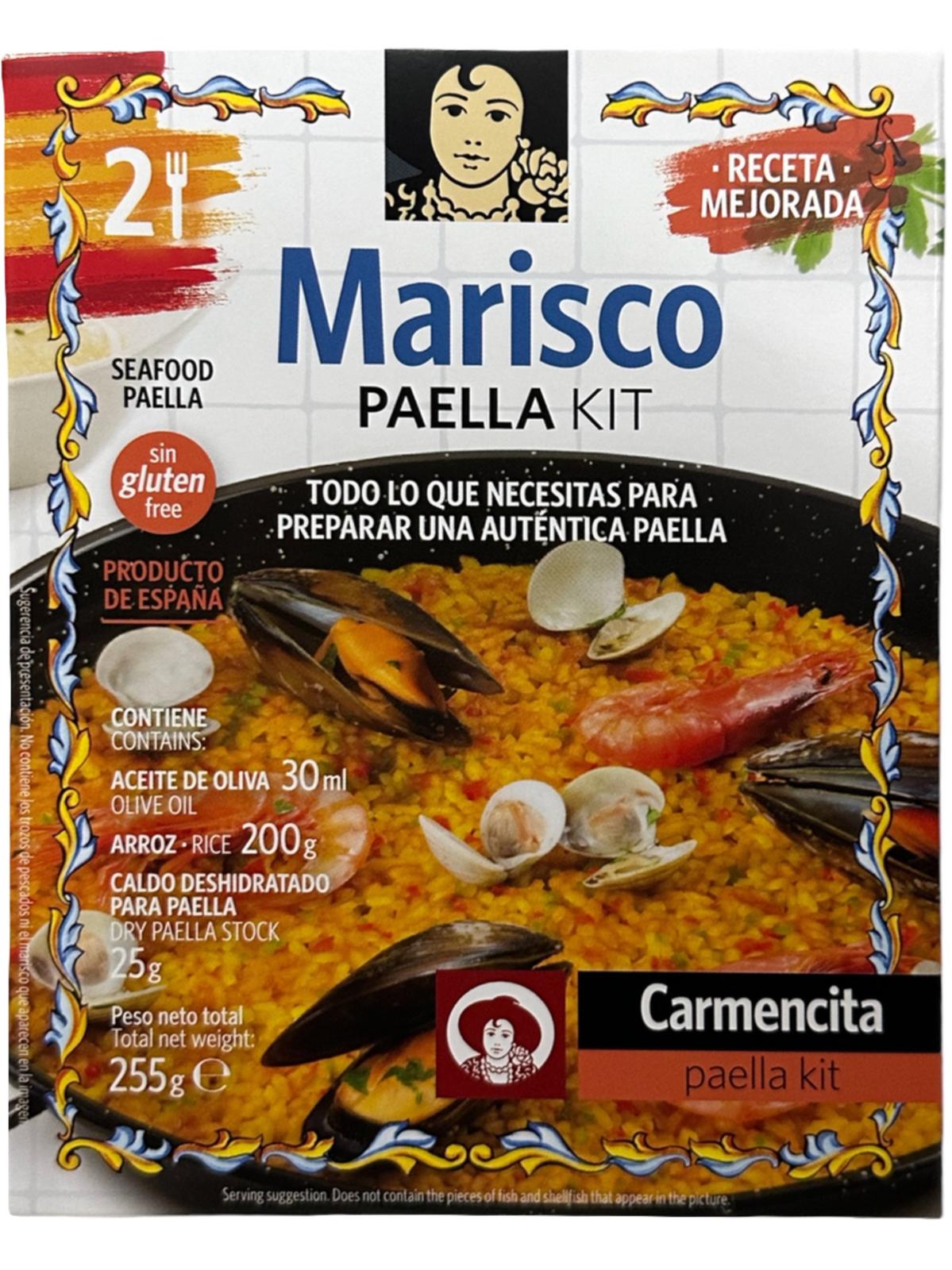 Carmencita Marisco Seafood Paella Kit 255g with Dacsa Rice 1kg Multi Pack