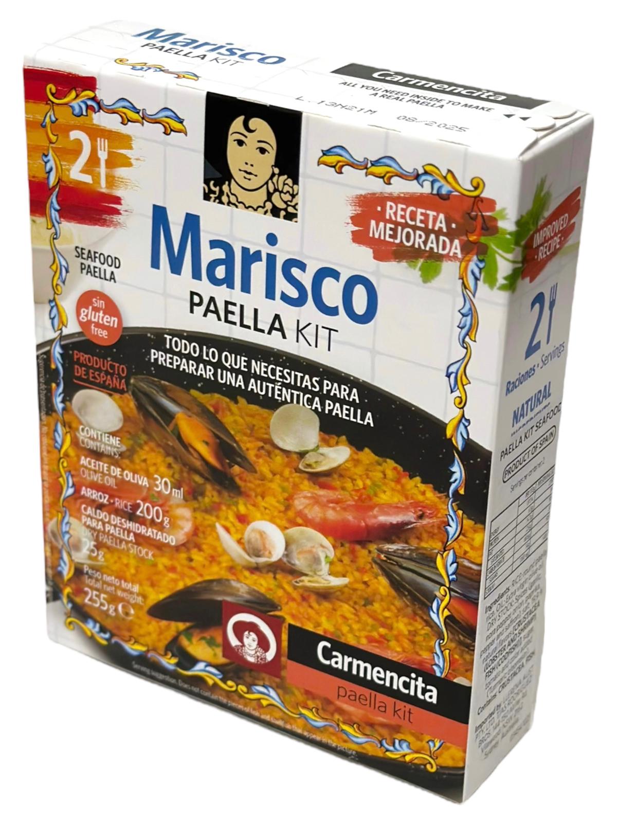 Carmencita Marisco Seafood Paella Kit 255g with Dacsa Rice 1kg Multi Pack