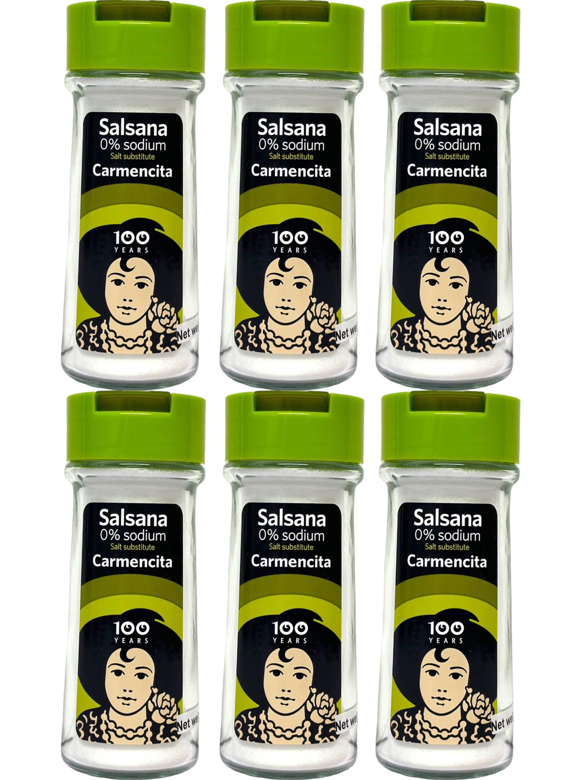 Carmencita Salsana 0% Sodium Salt 100g - 6 pack 600g total (Best Before 01-02-2026)