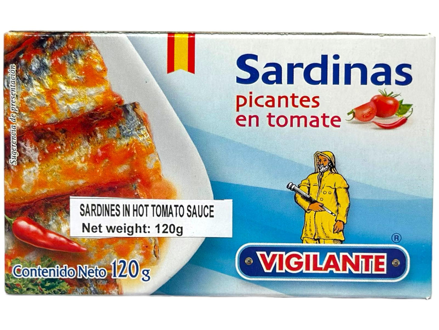 Vigilante Sardinas Picantes en Tomate Spain - Sardines in Hot Tomato Sauce 120g