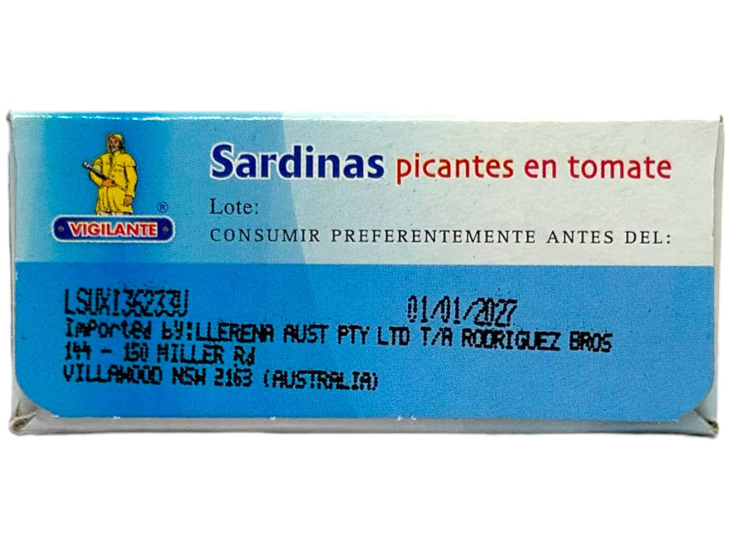 Vigilante Sardinas Picantes en Tomate Spain - Sardines in Hot Tomato Sauce 120g