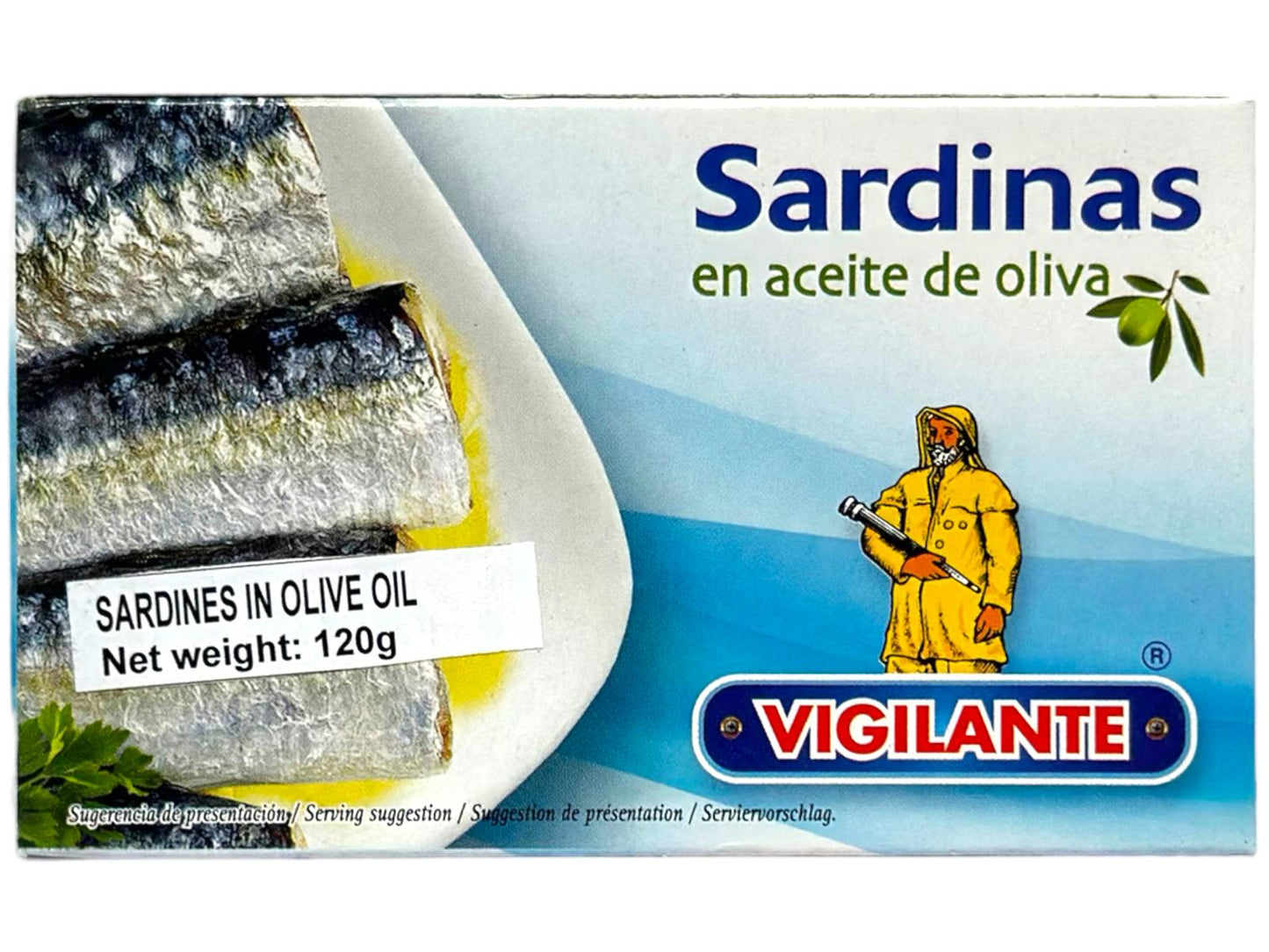 Vigilante Sardinas en Aceite De Oliva Spain - Sardines in Olive Oil 120g