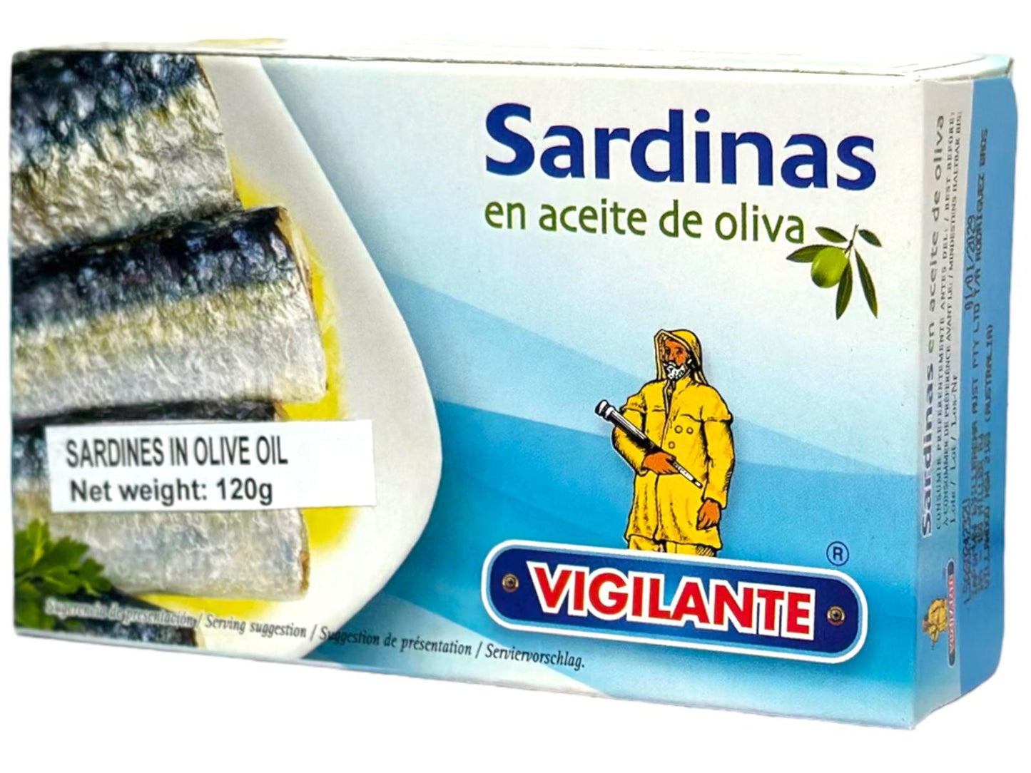 Vigilante Sardinas en Aceite De Oliva Spain - Sardines in Olive Oil 120g