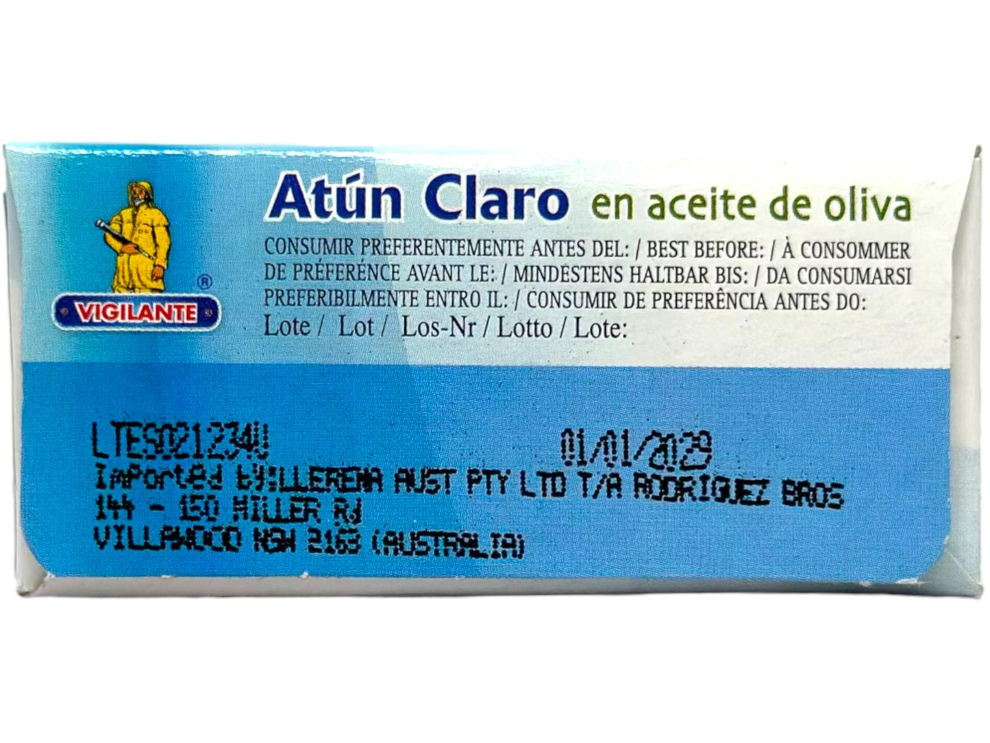 Vigilante Atun Claro en Aceite de Oliva Spain - Tuna in Olive Oil 115g
