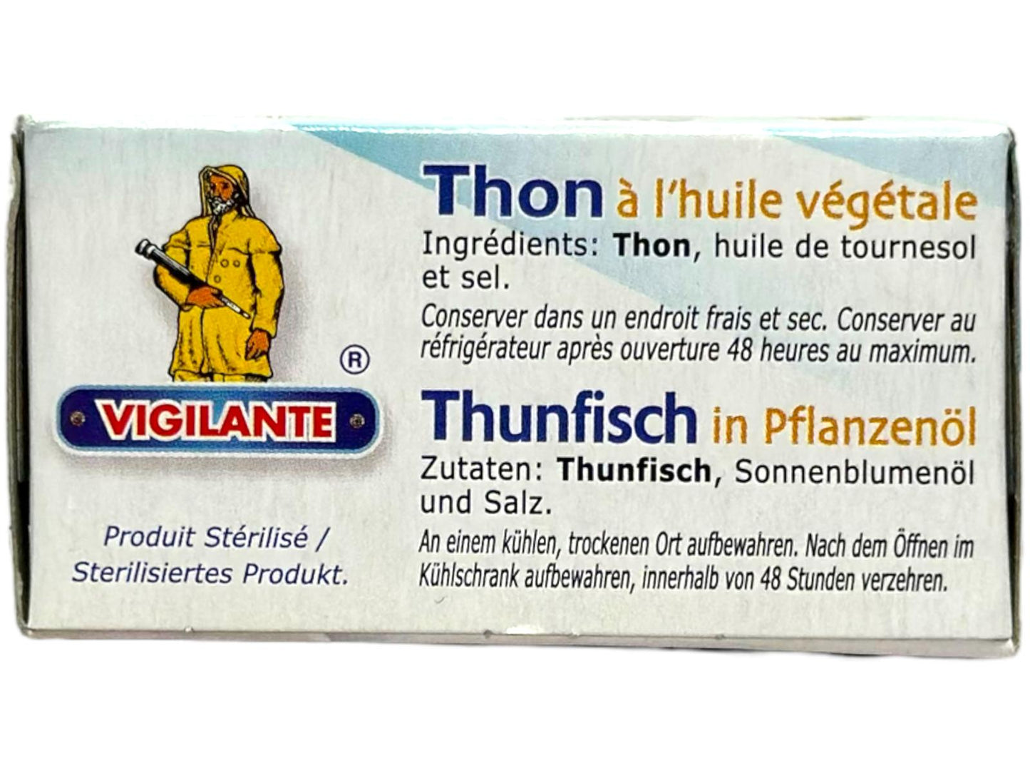 Vigilante Atun En Aceite Vegetal Tuna In Vegetable Oil 80g