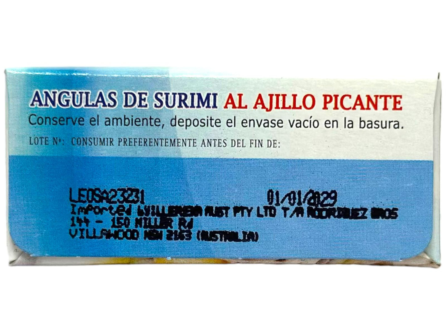 Vigilante Angulas De Surimi Al Ajillo Picante - Eel broods of Surimi In Hot Garlic Sauce 110g (Best Before 25-07-2031)