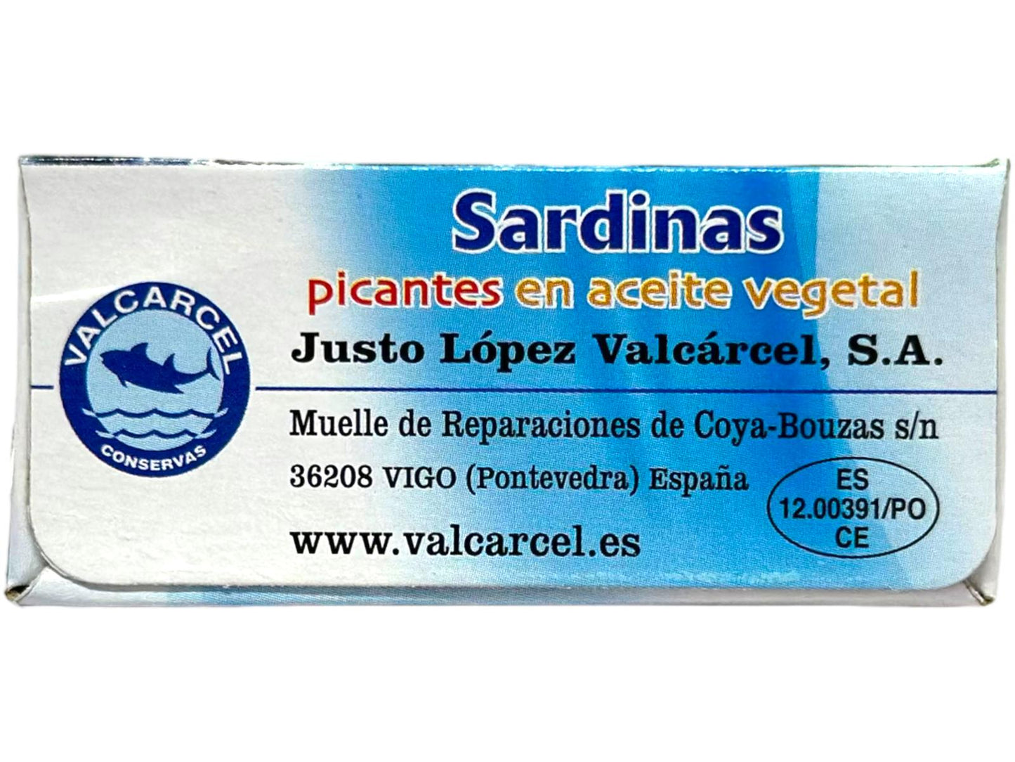 Vigilante Sardinas Picantes en Aceite Vegetal Spain - Sardines Spicy in Olive Oil 120g (Best Before 01-01-2029)