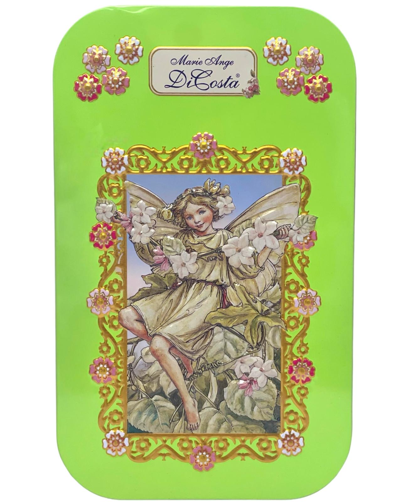 Marie Ange di Costa Flower Fairy Empty Decorative Tin —Il Bellezza in Lime