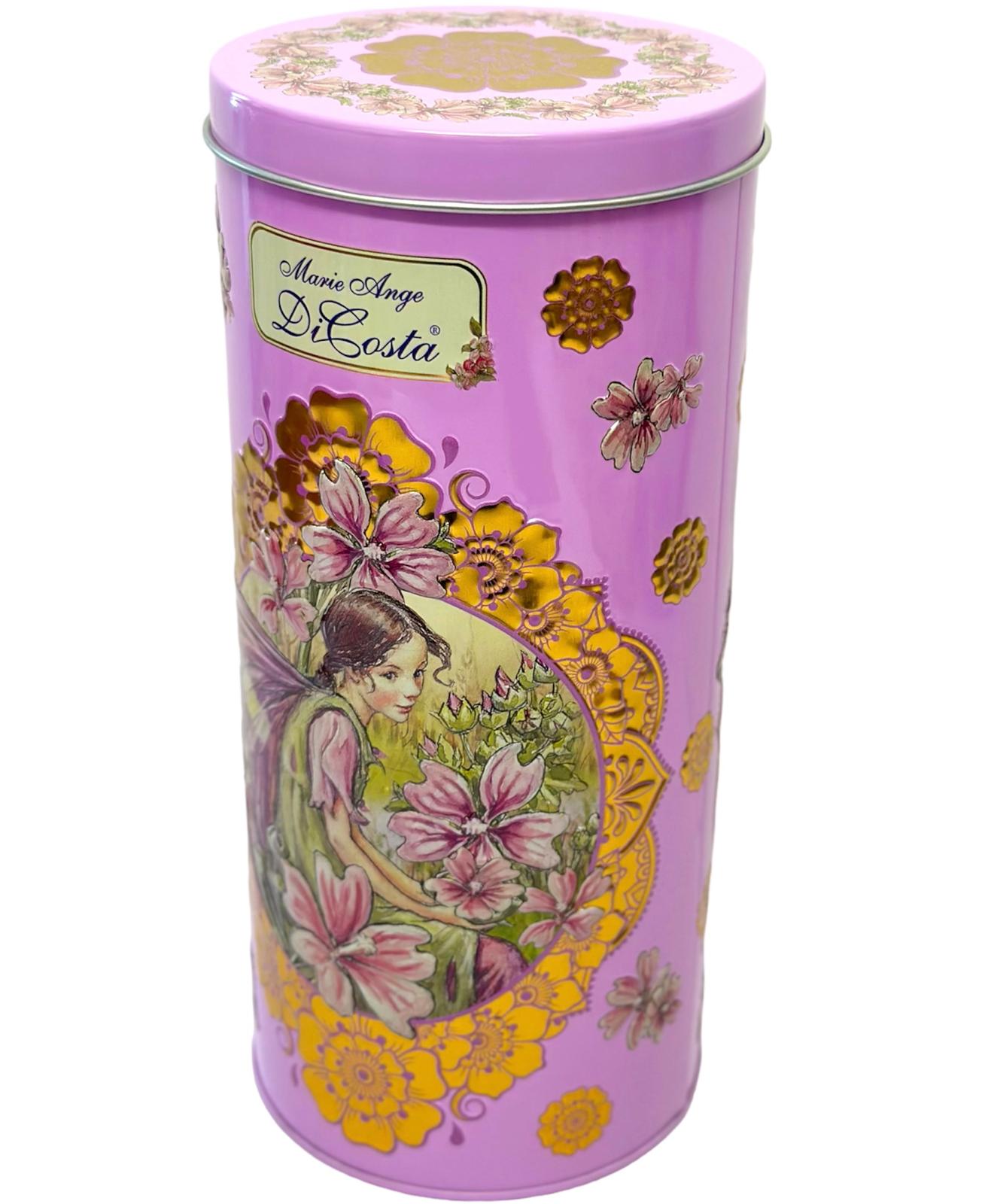 Marie Ange di Costa Italian Flower Empty Decorative Gift Tin —Il Cannocchiale in Rose