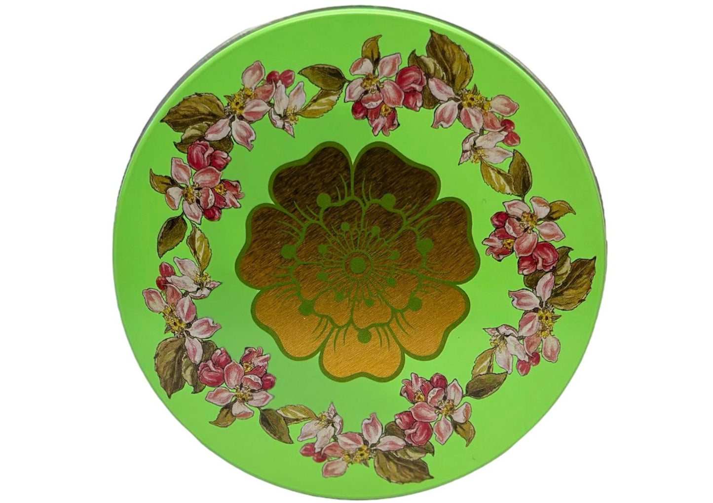 Marie Ange di Costa Italian Flower Empty Decorative Gift Tin —Il Cannocchiale in Lime