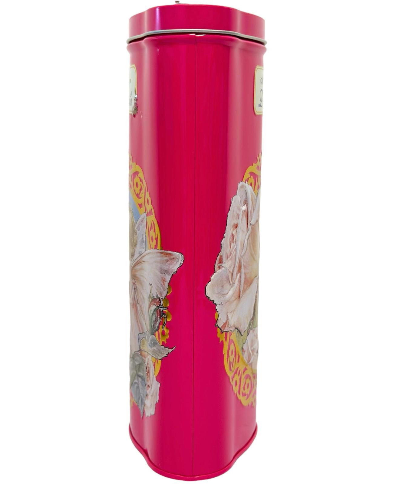 Marie Ange di Costa Flower Fairy Music Box Empty Decorative Tin--Diamond in Rose