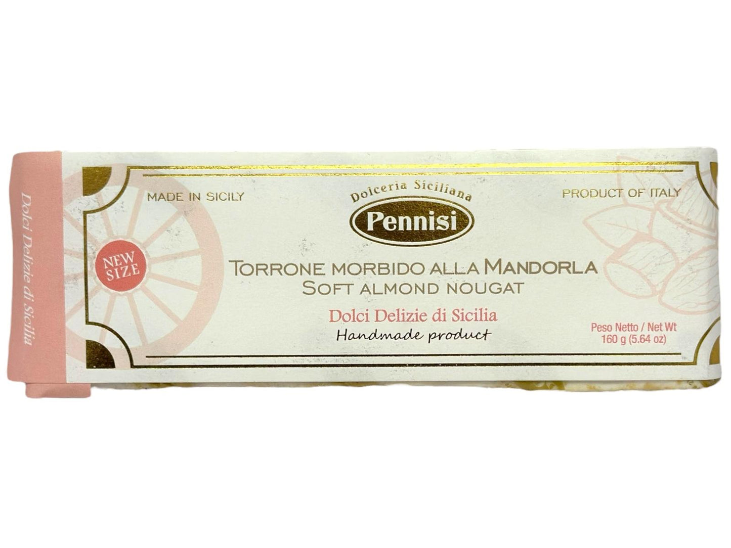 Pennisi Torrone Morbido Alle Mandorle Soft Nougat With Almonds 160g (Best Before 28-02-2025)