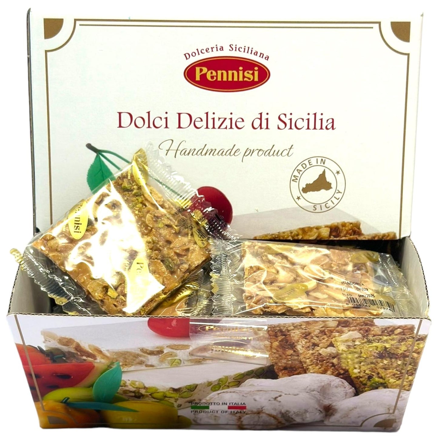 Pennisi Espositore Croccante Alle Mandorle Display Box Italian Almond Brittle 1.5kg (Best Before 31-01-2025)