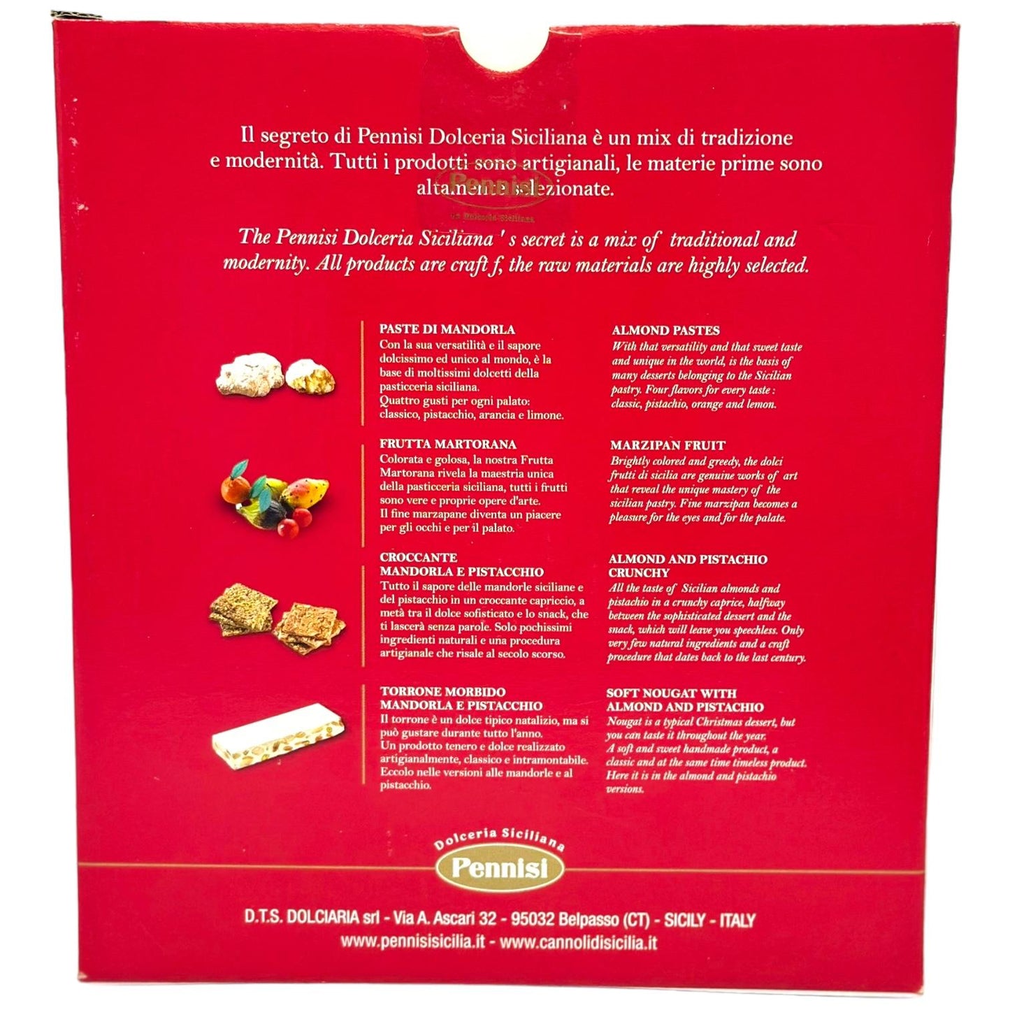 Pennisi Espositore Croccante Alle Pistaccio Display Box Italian Pistachio Brittle 1.5kg (Best Before 31-01-2025)