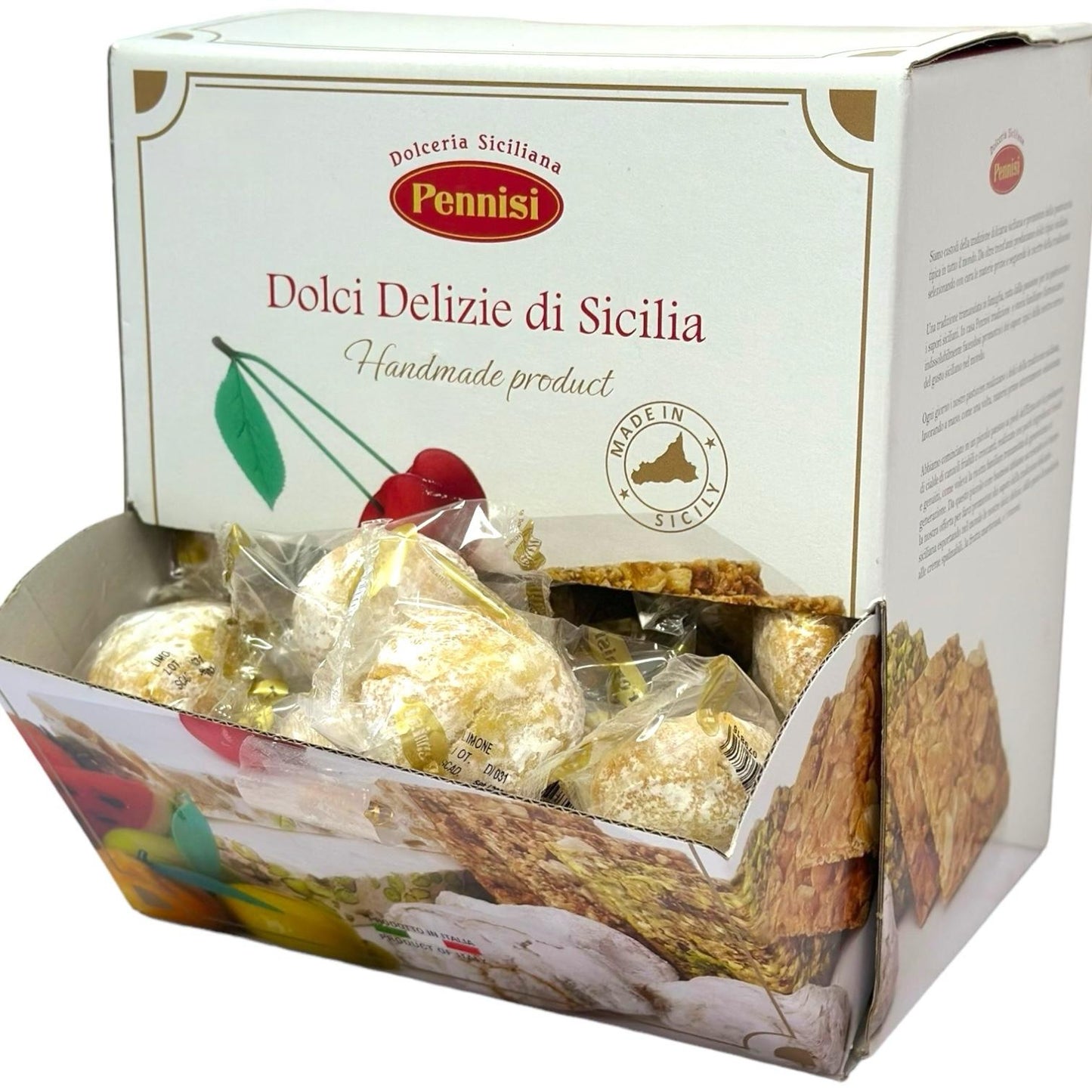 Pennisi Espositore Paste Miste Display Box Mixed Almond Paste Biscuits 1.5kg (Best Before 31-01-2025)