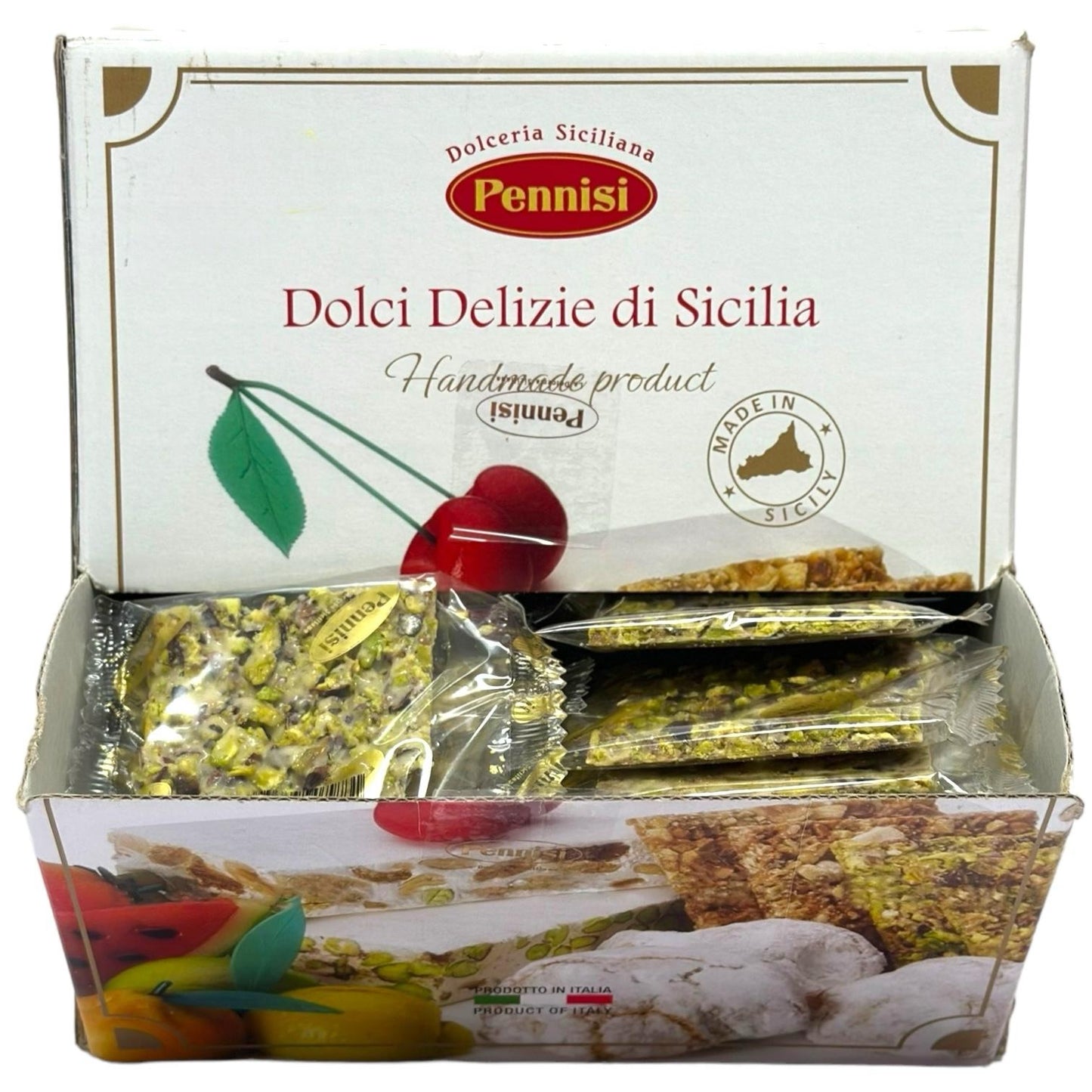 Pennisi Espositore Croccante Alle Pistaccio Display Box Italian Pistachio Brittle 1.5kg (Best Before 31-01-2025)