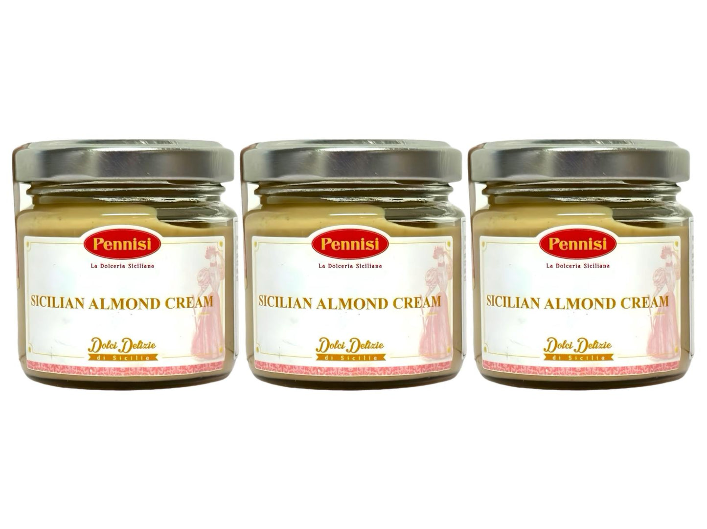 Pennisi Sicilian Almond Cream 90g- 3 Pack- 270g Total