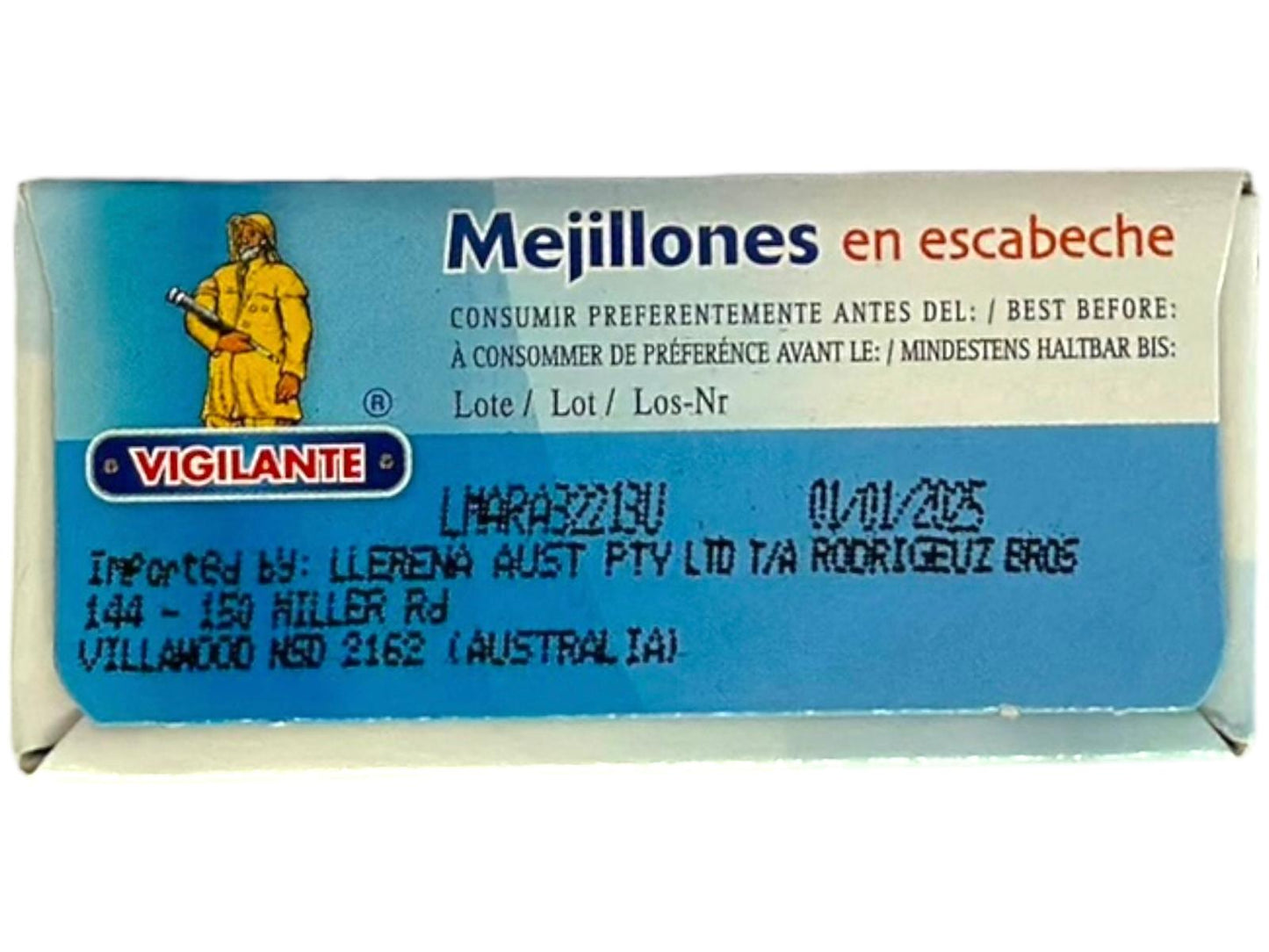 Vigilante Mejillones en Escabeche Spanish Pickled Mussels 6 pack 115 g x6