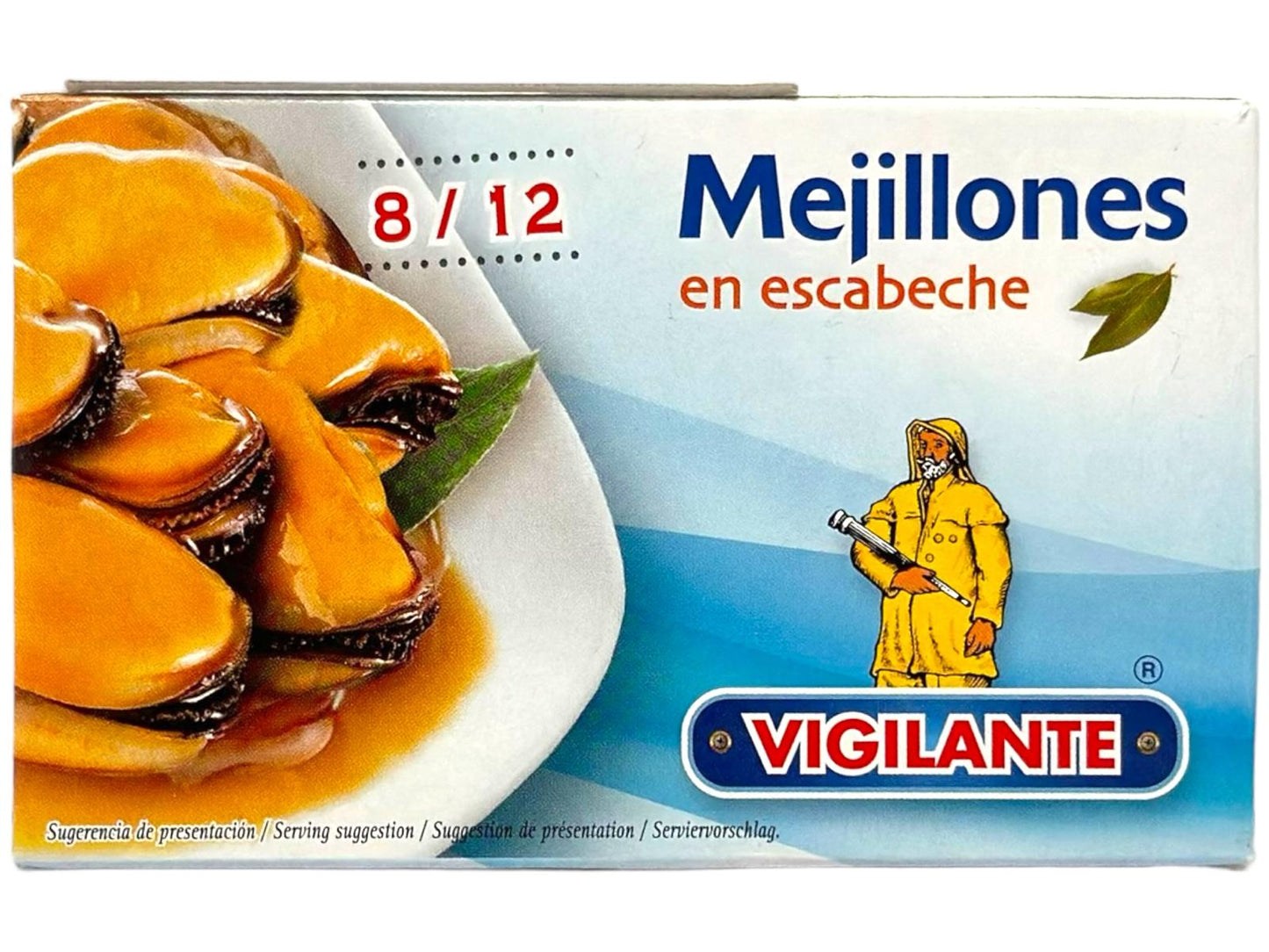 Vigilante Mejillones en Escabeche Spanish Pickled Mussels 6 pack 115 g x6