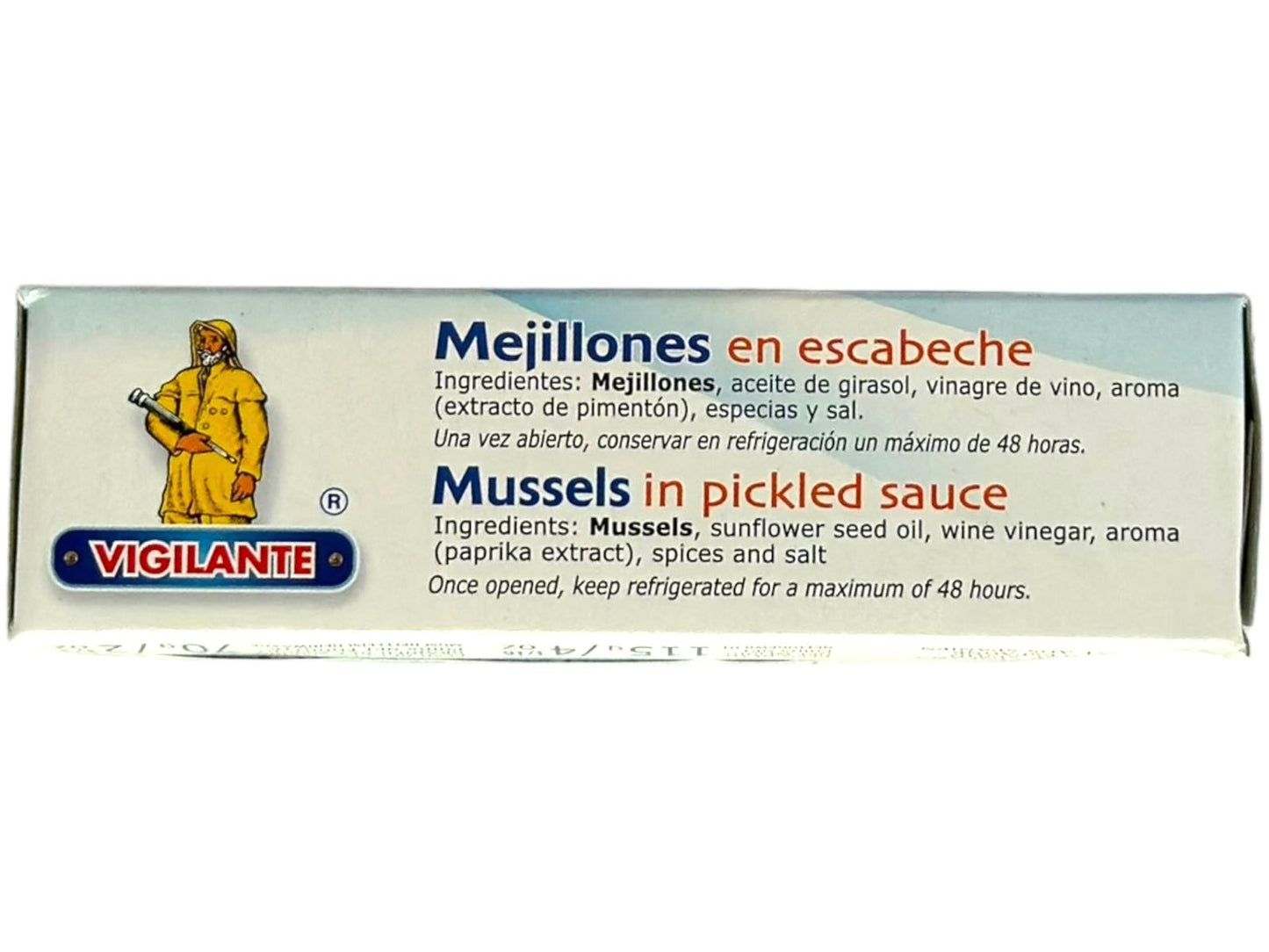 Vigilante Mejillones en Escabeche Spanish Pickled Mussels 6 pack 115 g x6