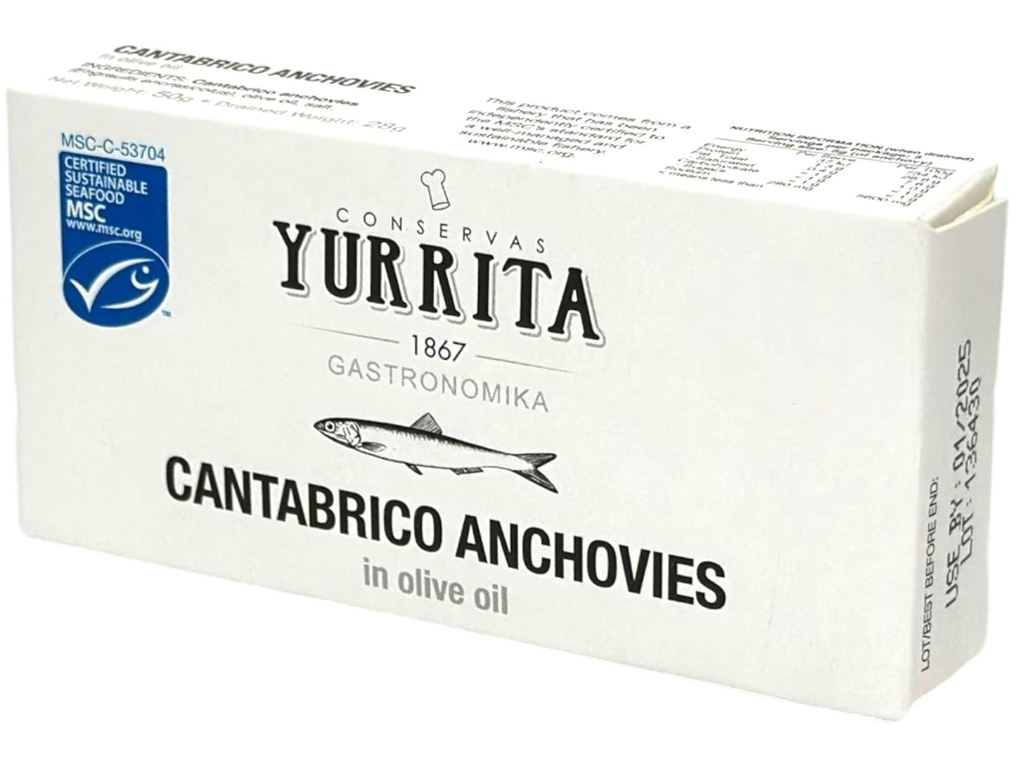 Yurrita Cantabrico Anchovies in Olive Oil 50g