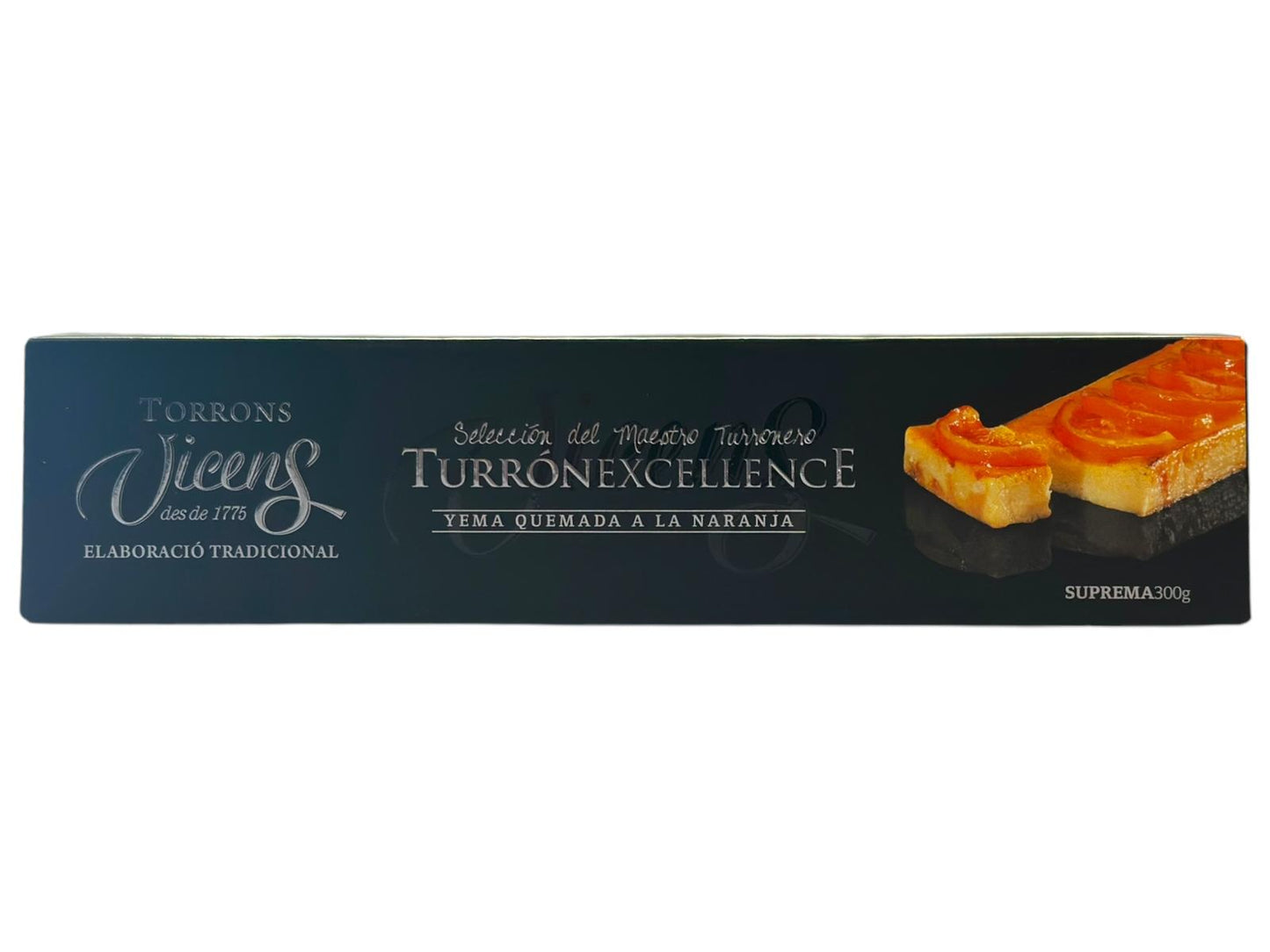 Vicens Turron Yema Quemada A La Naranja Spanish Egg Yolk And Orange Nougat 300g (Best Before 01-06-2025)