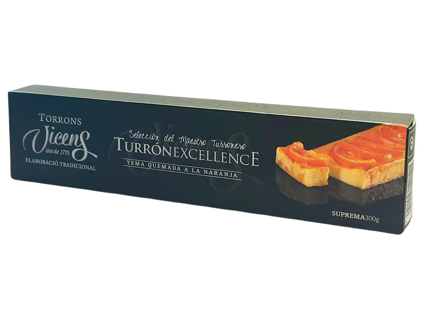 Vicens Turron Yema Quemada A La Naranja Spanish Egg Yolk And Orange Nougat 300g (Best Before 01-06-2025)