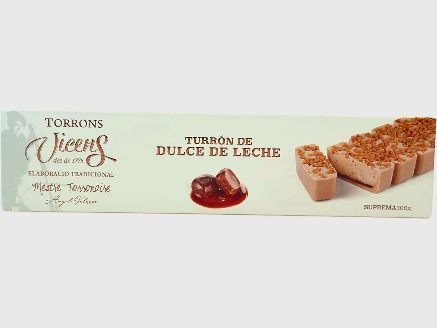 Vicens Turron De Dulce De Leche Nougat 300g (Best Before 01-04-2025)