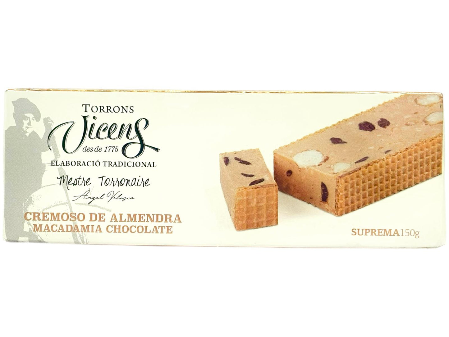 Vicens Cremoso De Almendra Macadamia Chocolate Creamy Almond 150g (Best Before 01-06-2025)