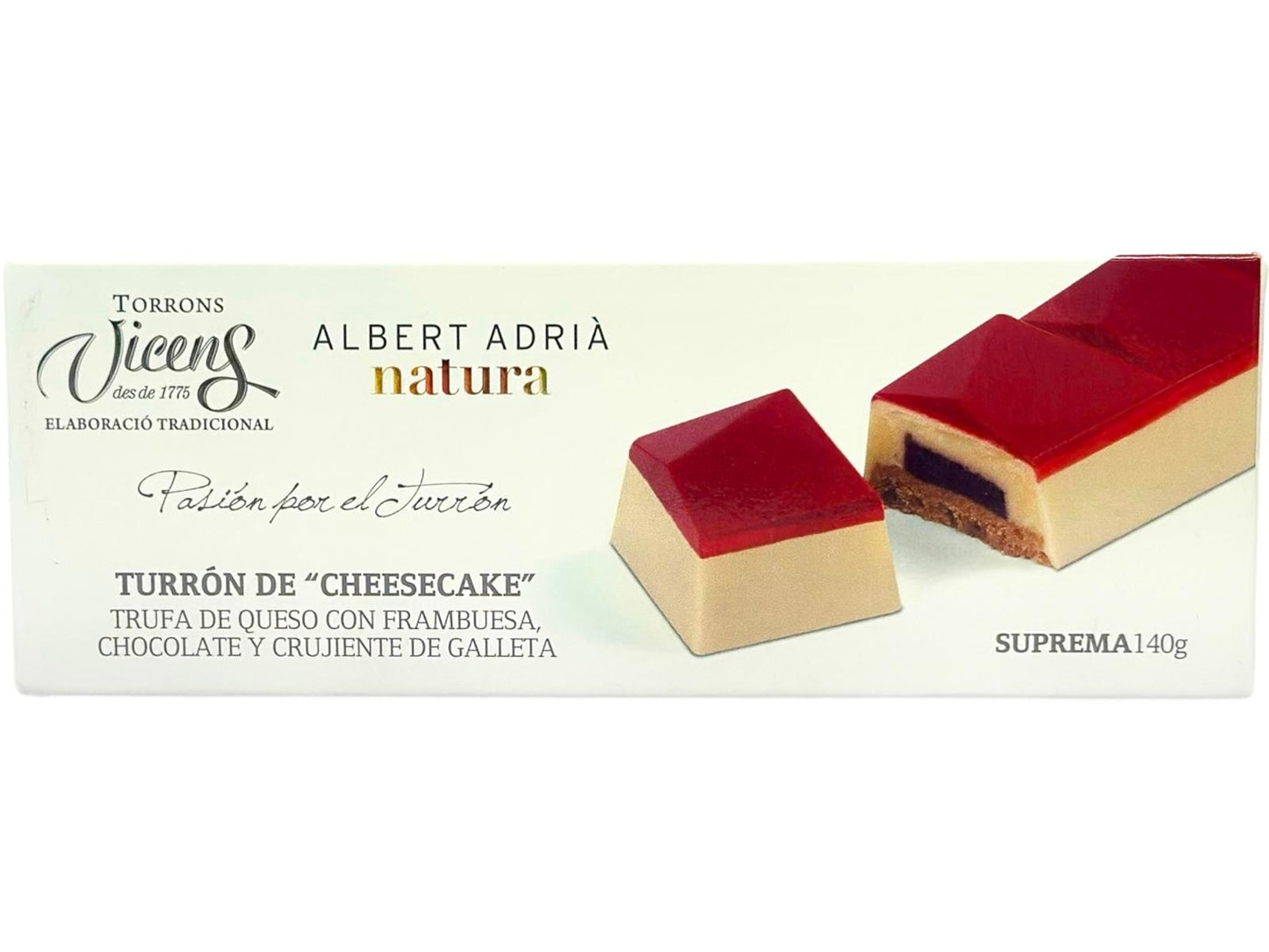 Vicens Turron De Cheesecake Nougat 140g (Best Before 31-01-2025)