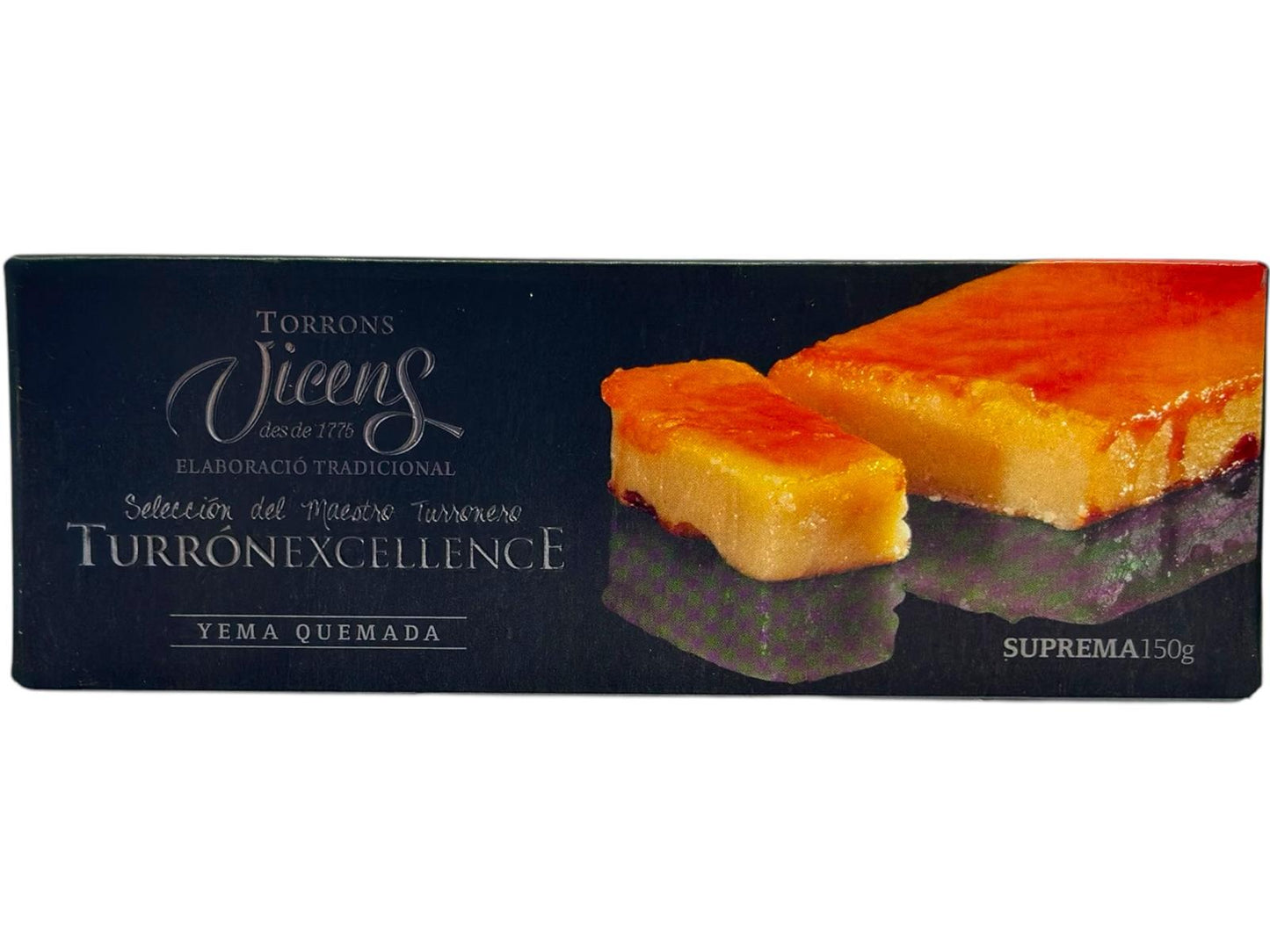 Vicens Turron Yema Quemada Spanish Toasted Egg Yolk Nougat 150g (Best Before 31-08-2025)