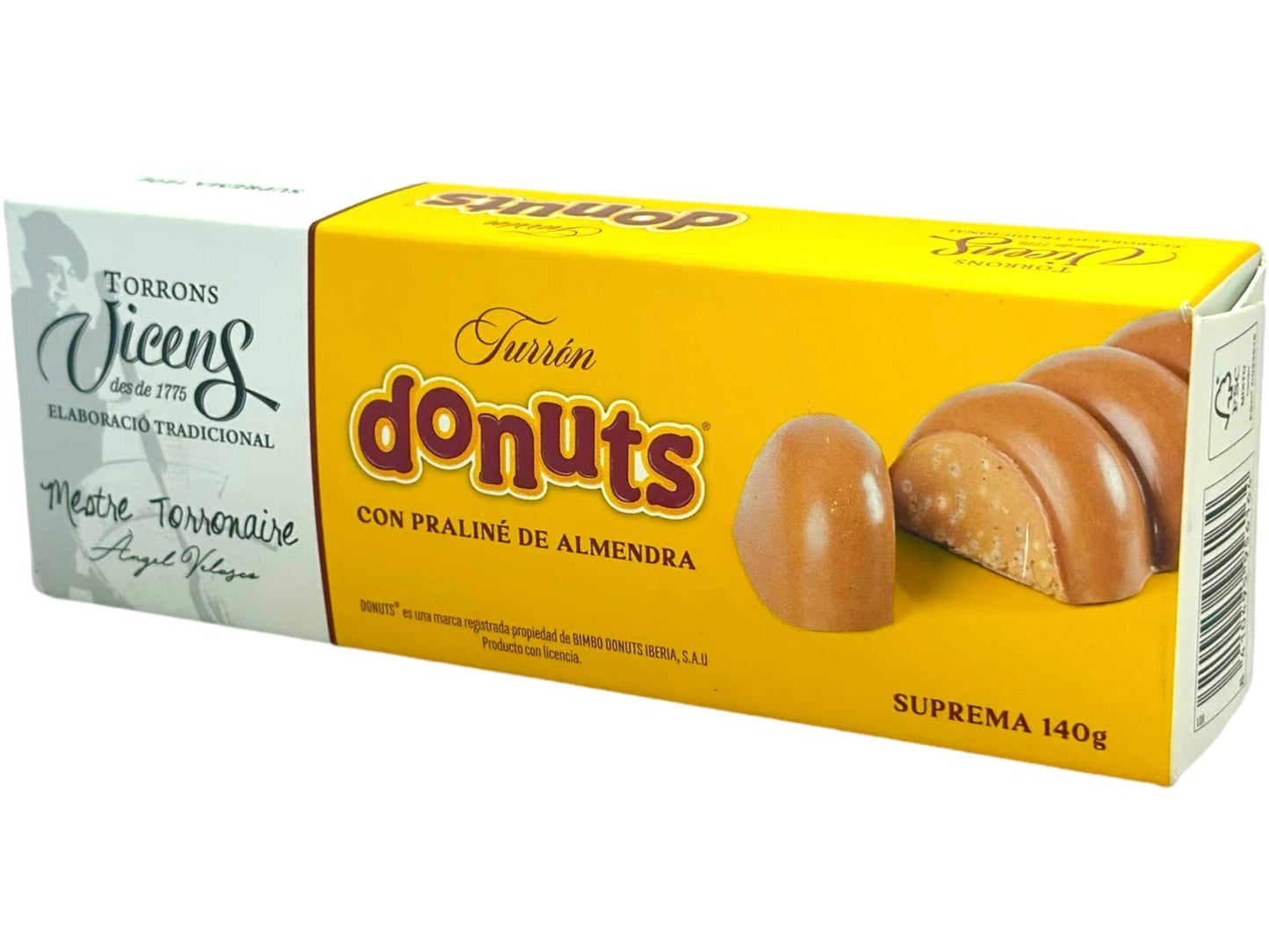 Vicens Turron De Donuts Donut Flavoured Nougat 140g (Best Before 30-06-2025)