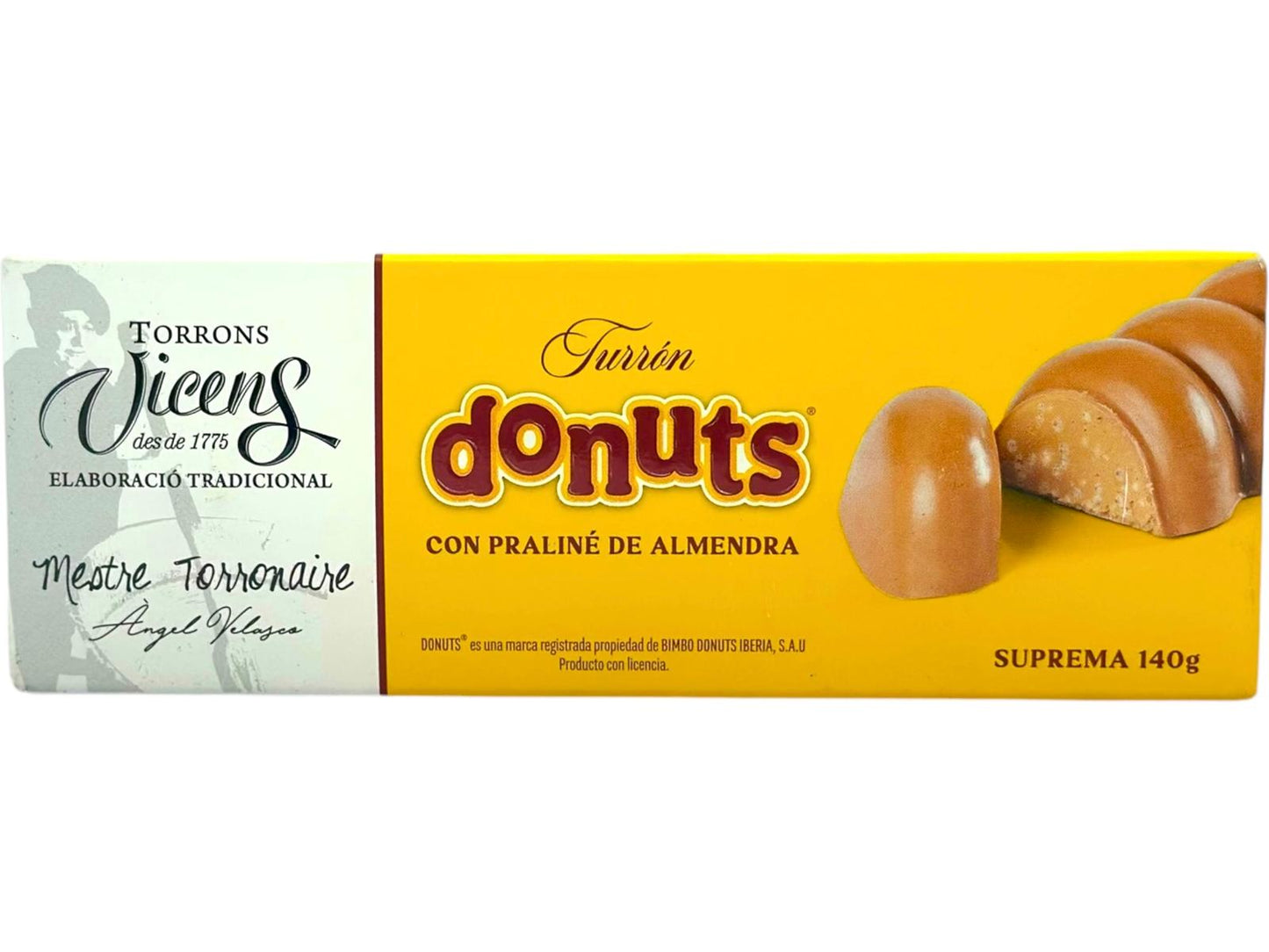 Vicens Turron De Donuts Donut Flavoured Nougat 140g (Best Before 30-06-2025)