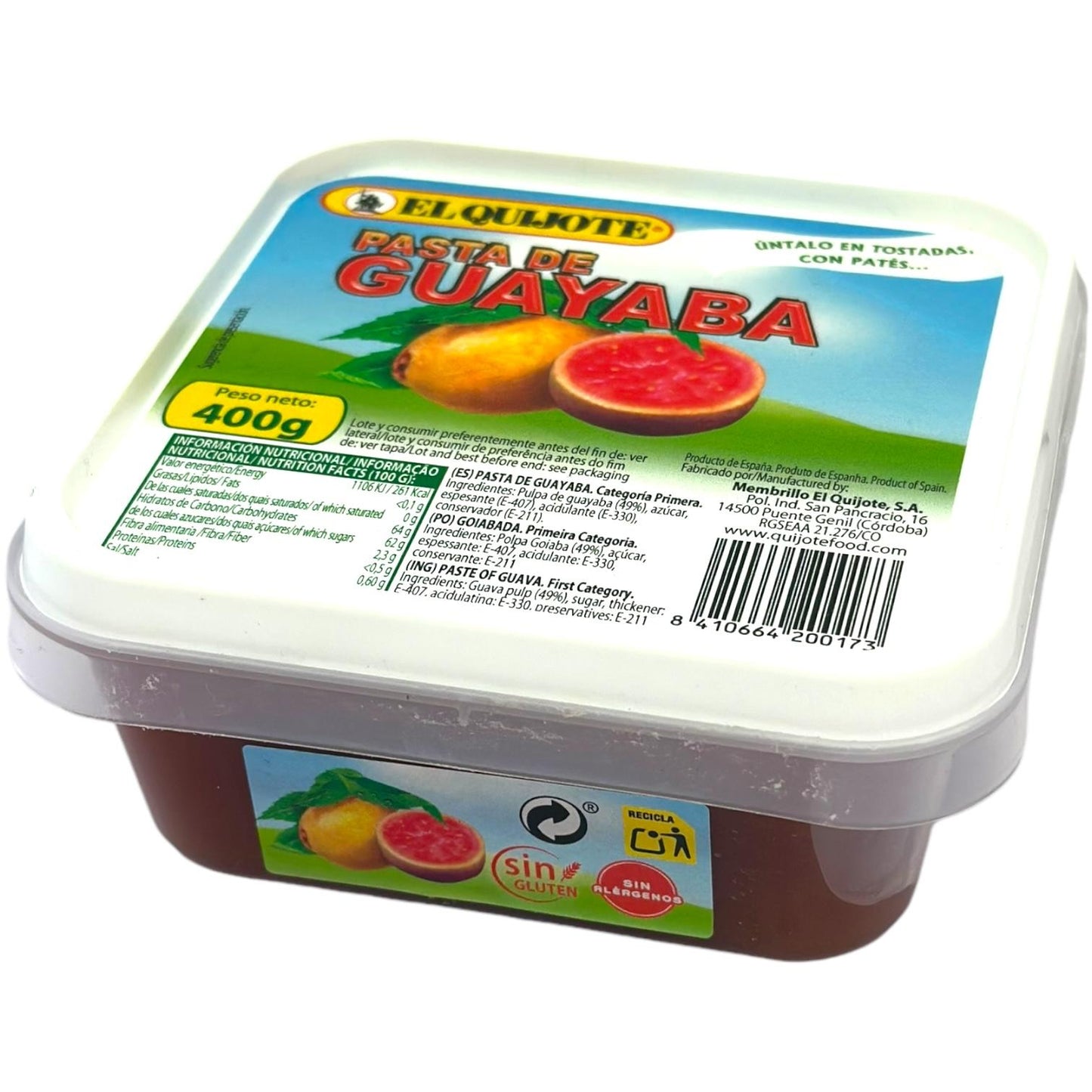 El Quijote - Pasta de Guayaba Membrillo - Quince 400g (Best Before 19-01-2028)