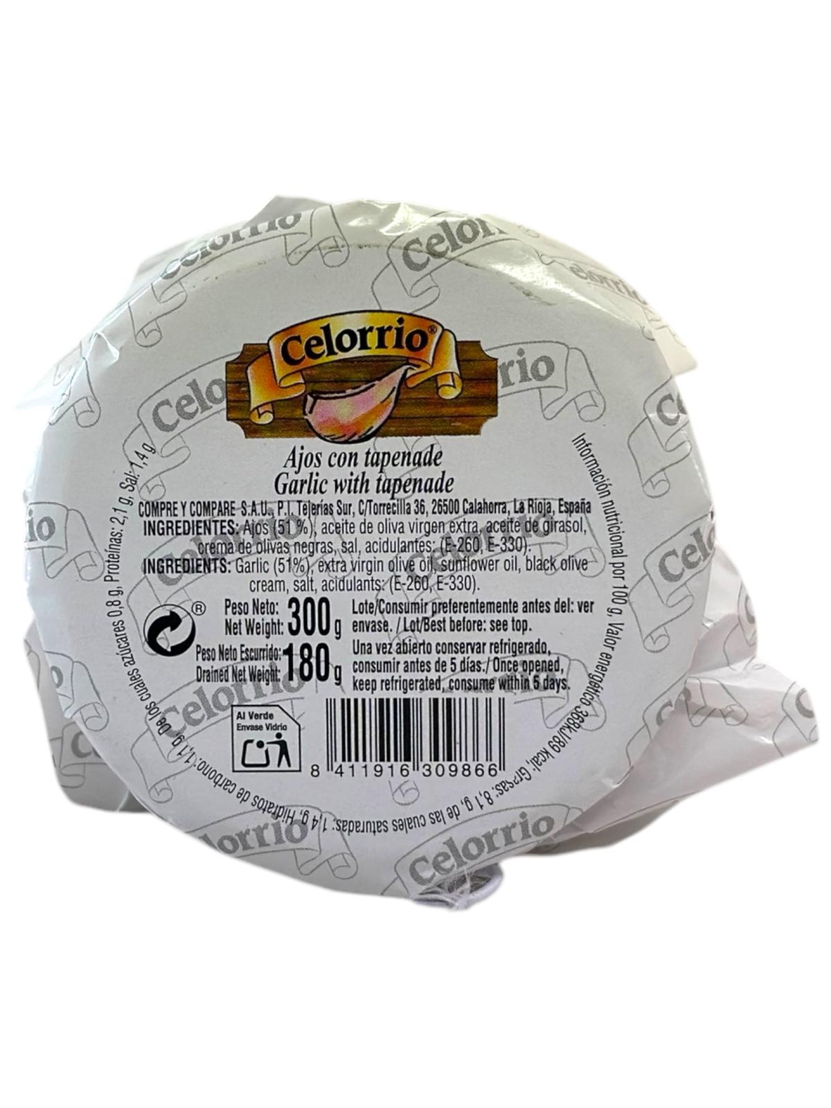 Celorrio Ajos Con Tapenade Garlic With Tapenade 300g (Best Before 21-10-2028)