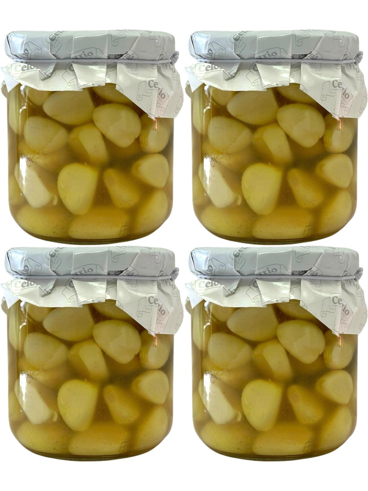 Celorrio Ajos Dulces Con Miel Sweet Garlic With Honey 300g x4 pack - 1.2kg Total